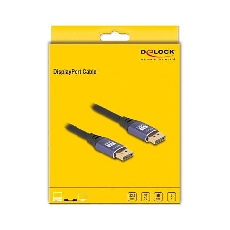 DisplayPort kabel DELOCK 80603 (DP 1.4, 8K 60Hz, 5m, lila)-2