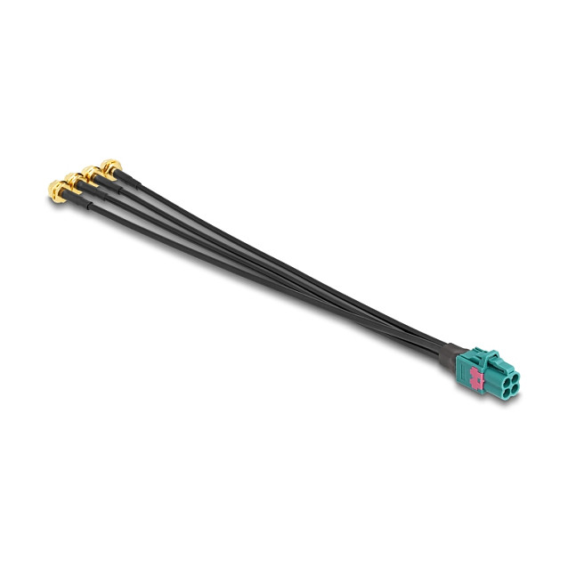 Kabel DELOCK Mini FAKRA Z na 4x SMA (ženski/ženski, RG-174, 20cm)