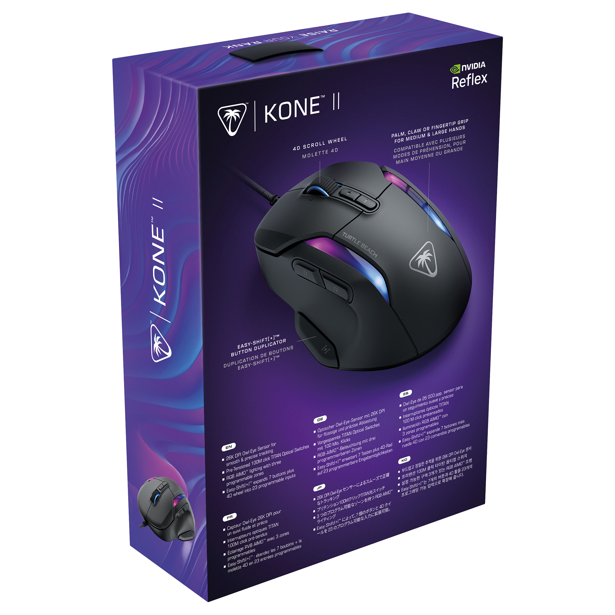 Gaming miš TURTLE BEACH Kone II Air (bežični, crni)-10