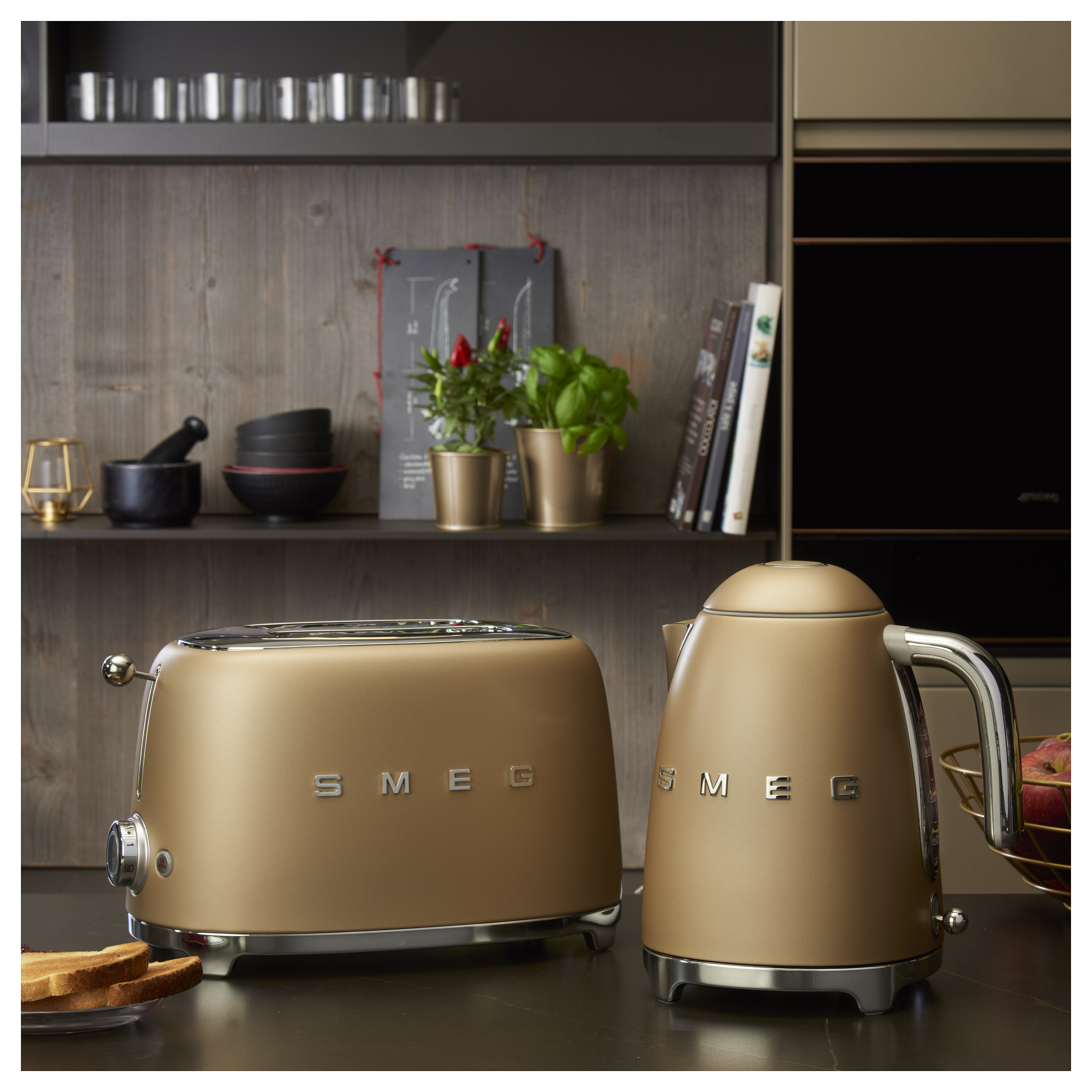 Toster SMEG TSF01CHMEU (Champagne, 2 utora, 950W)-8