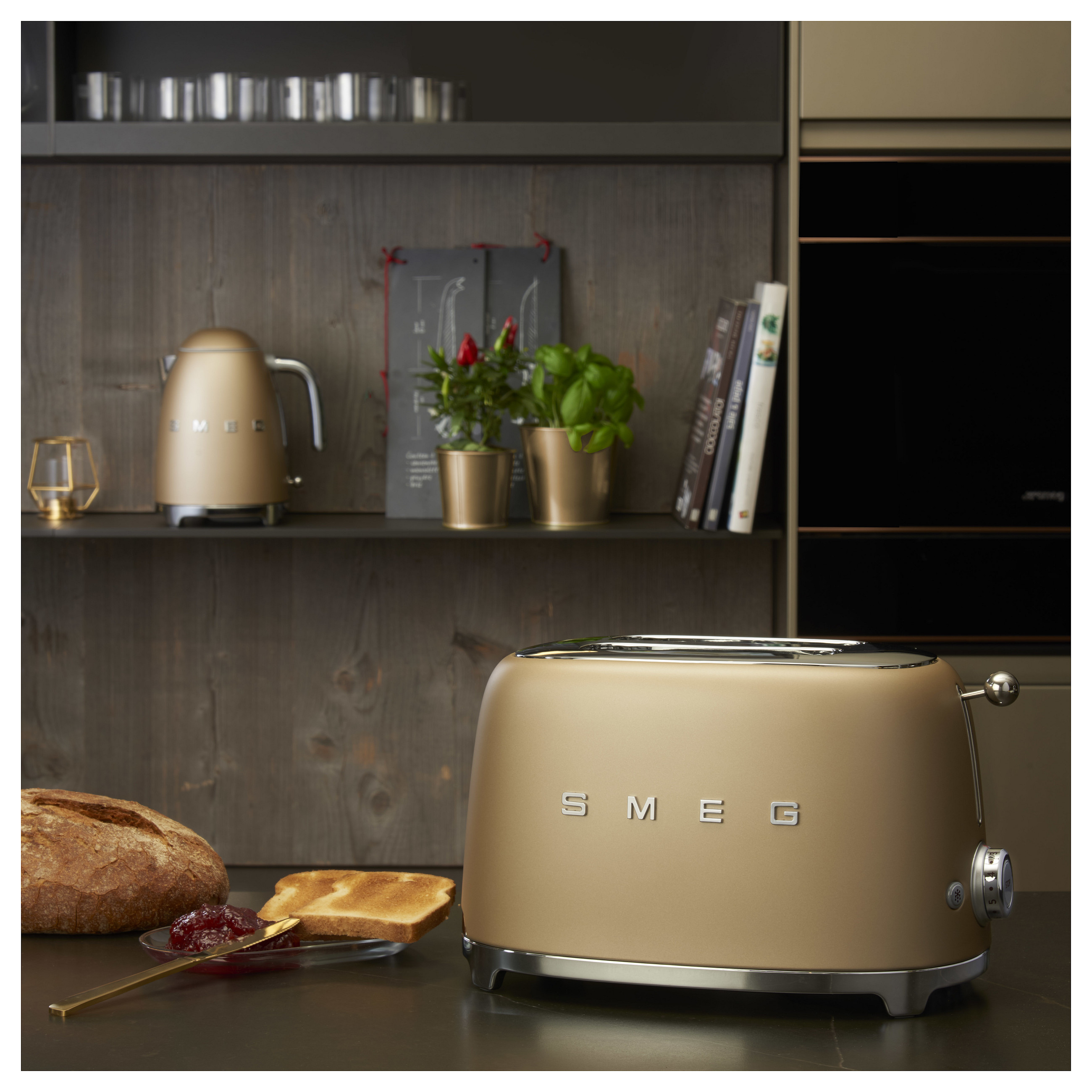 Toster SMEG TSF01CHMEU (Champagne, 2 utora, 950W)-9