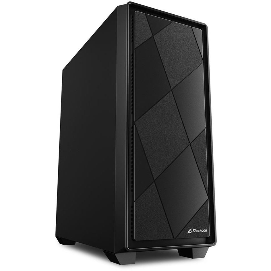 PC kućište SHARKOON VS8 Black (ATX, Midi Tower, kaljeno staklo, 1x 120mm RGB ventilator)-0