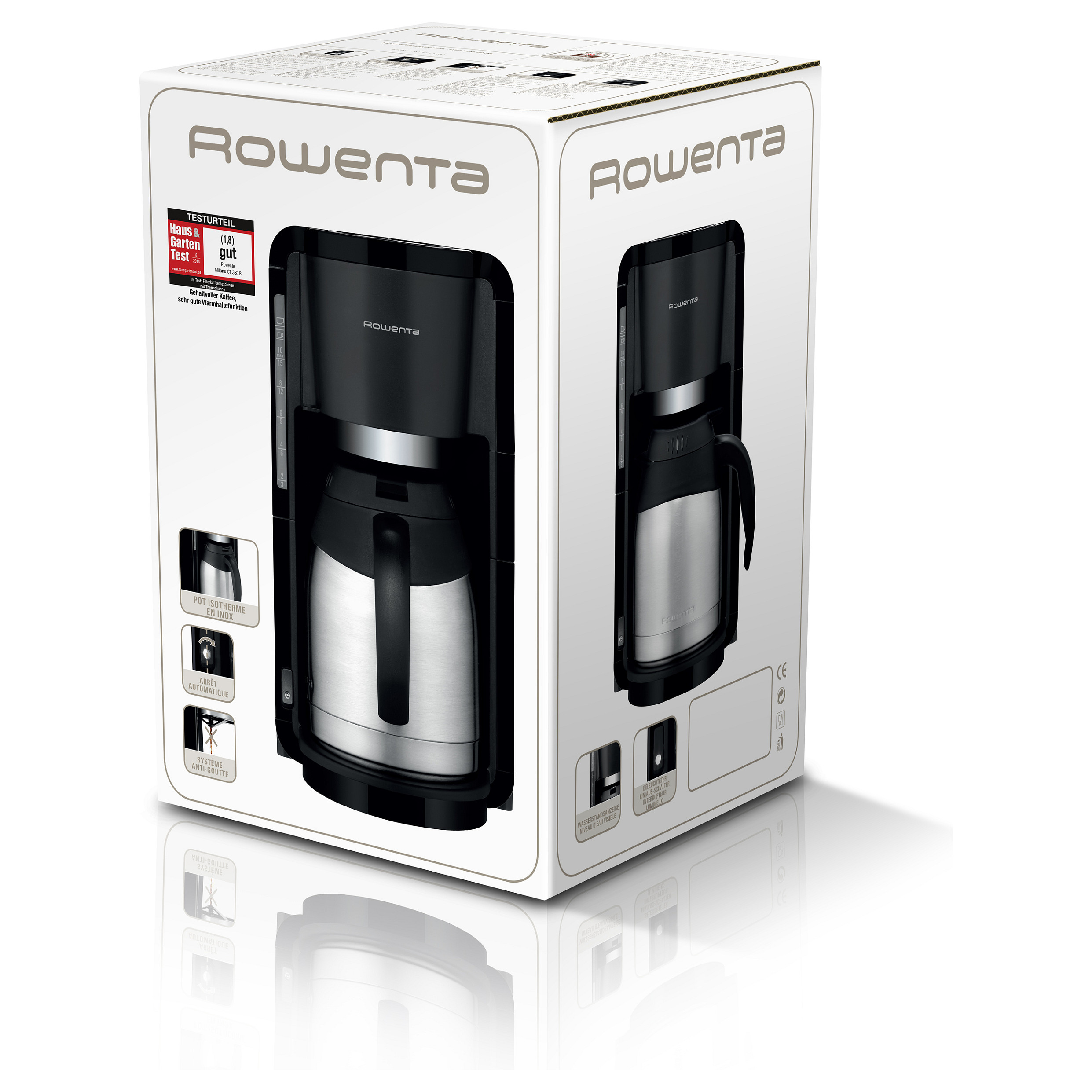 Aparat za filter kavu ROWENTA Milano Thermo CT3818 (crni/inox)-1