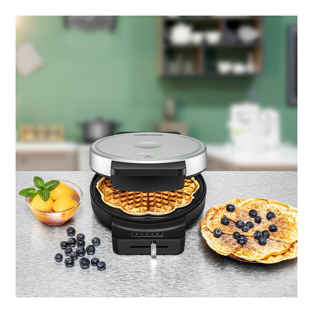 Pekač za vafle ROMMELSBACHER WA 850 Max (850W, nehrđajući čelik)-1