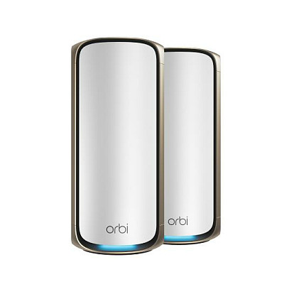 Mesh sustav NETGEAR Orbi 970 (Quad-Band WiFi 7, 27Gbps, 2 komada, bijeli)