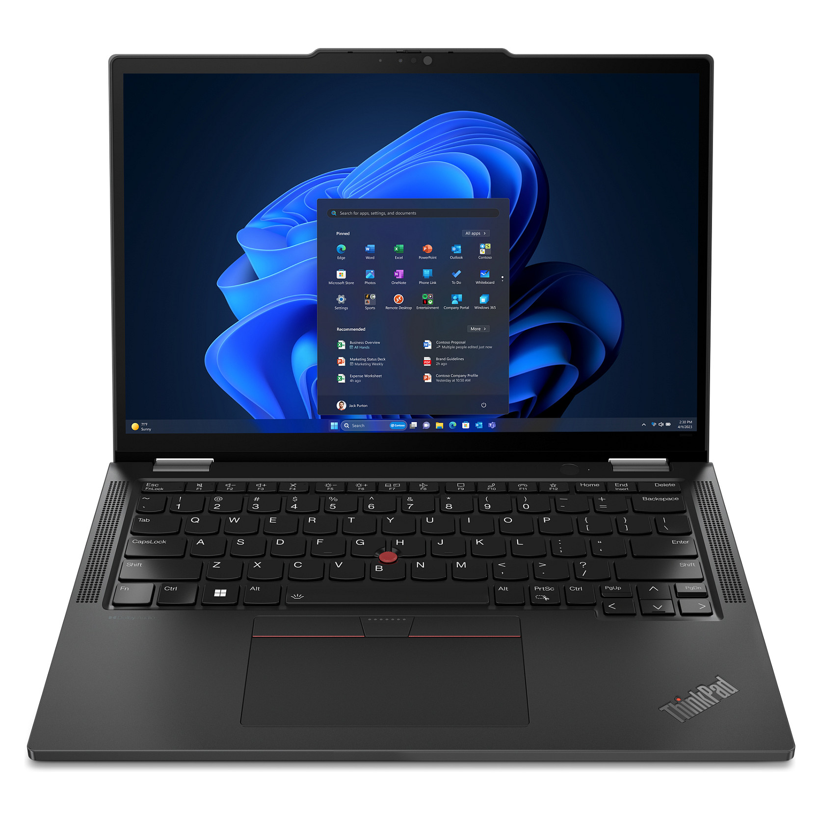 Laptop LENOVO ThinkPad X13 2-in-1 Gen 5 (13", WUXGA, Intel Core Ultra 5 125U, 16GB, 512GB SSD, Windows 11 Pro) – internacionalna non HR tipkovnica