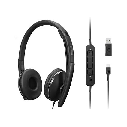 Slušalice LENOVO Wired ANC Headset Gen 2 UC (žične, USB-C, crne)