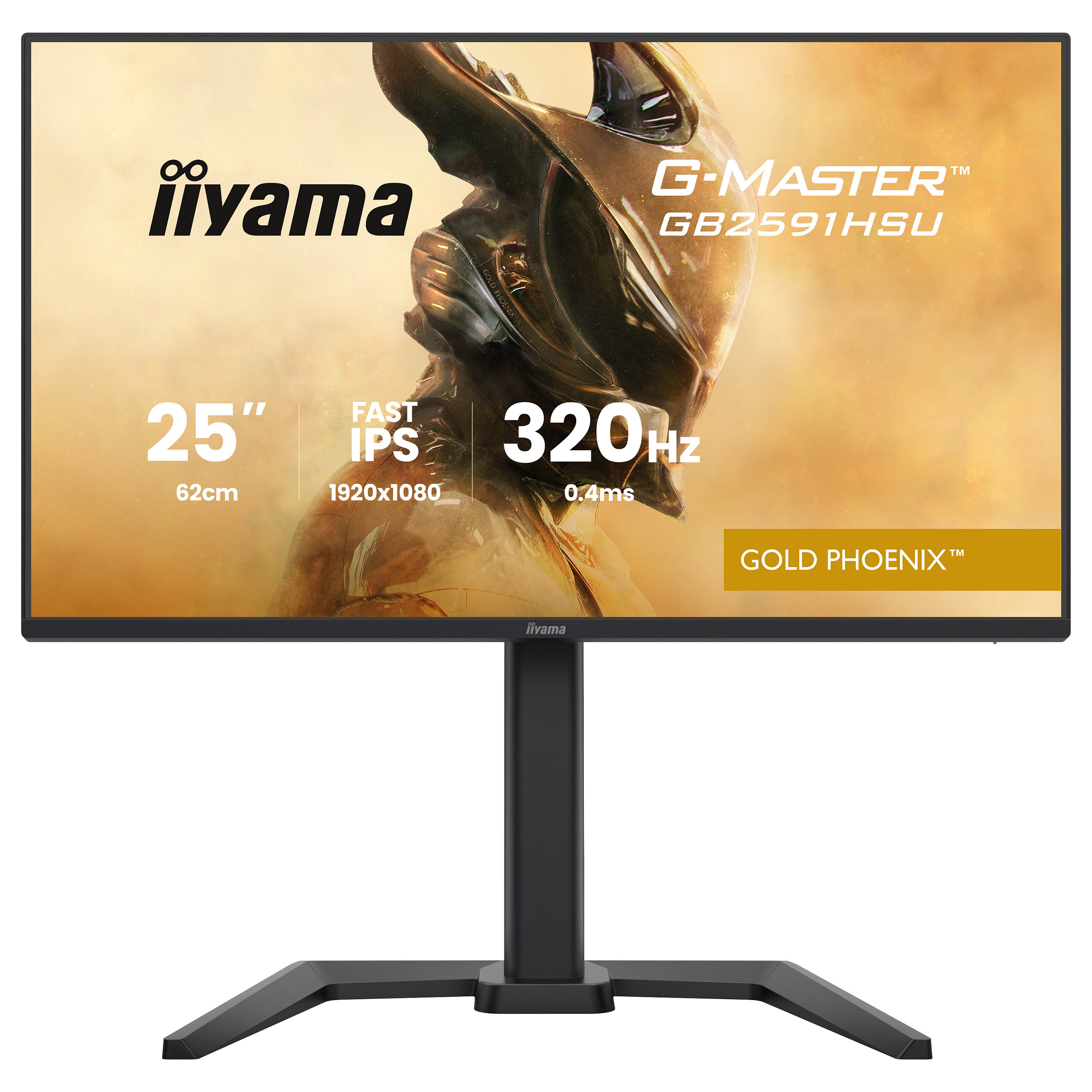 Gaming Monitor IIYAMA G-MASTER GB2591HSU-B1 Gold Phoenix (24.5", FHD, Fast IPS, 240Hz, 0.4ms)