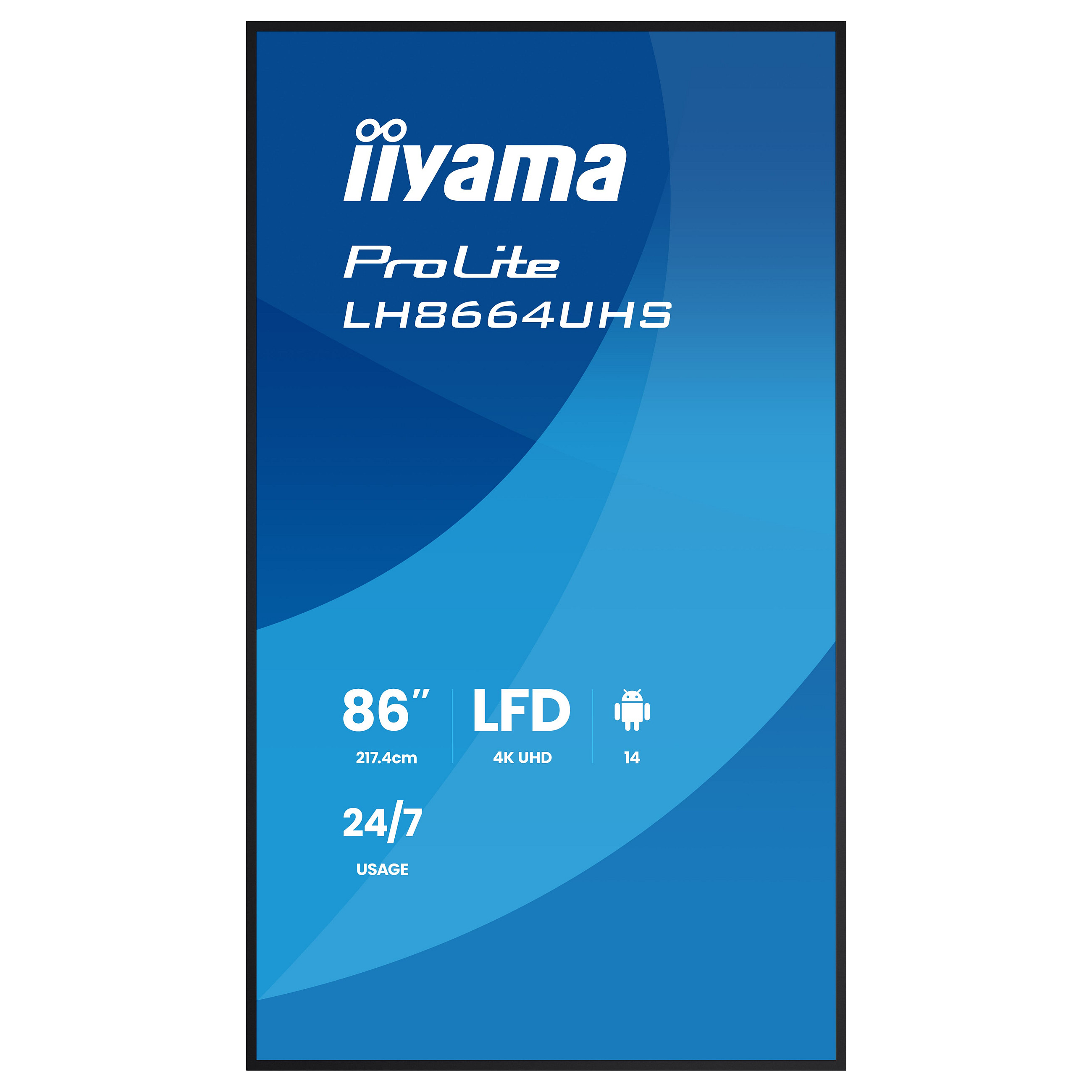 Profesionalni zaslon IIYAMA ProLite LH8664UHS-B3AG (86", 4K UHD, IPS, Android OS, 500cd/m²)-12