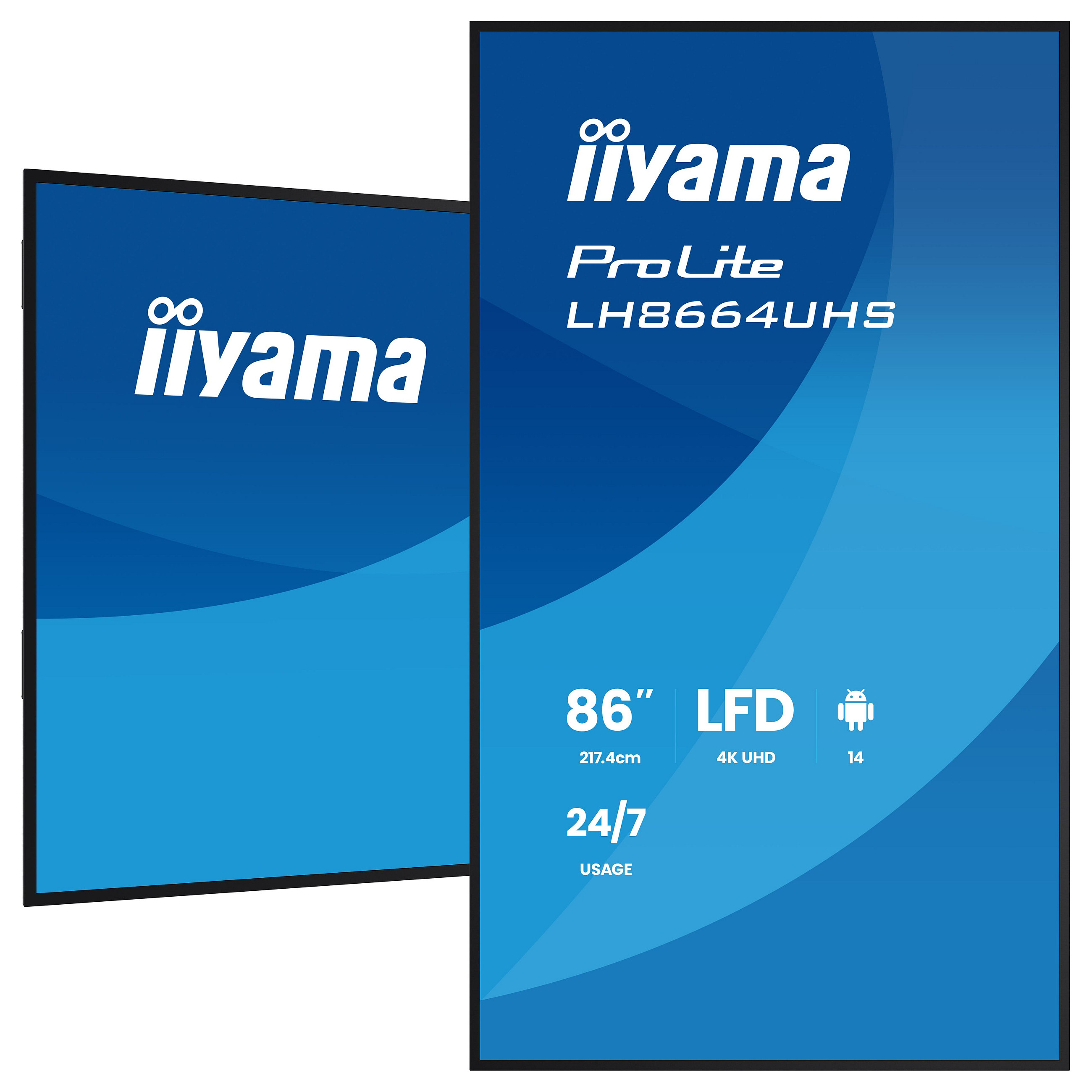 Profesionalni zaslon IIYAMA ProLite LH8664UHS-B3AG (86", 4K UHD, IPS, Android OS, 500cd/m²)-15