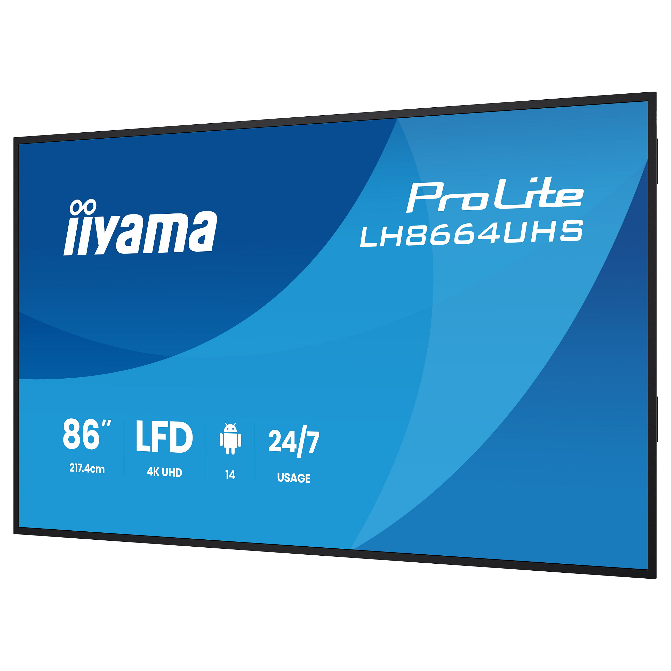 Profesionalni zaslon IIYAMA ProLite LH8664UHS-B3AG (86", 4K UHD, IPS, Android OS, 500cd/m²)-16