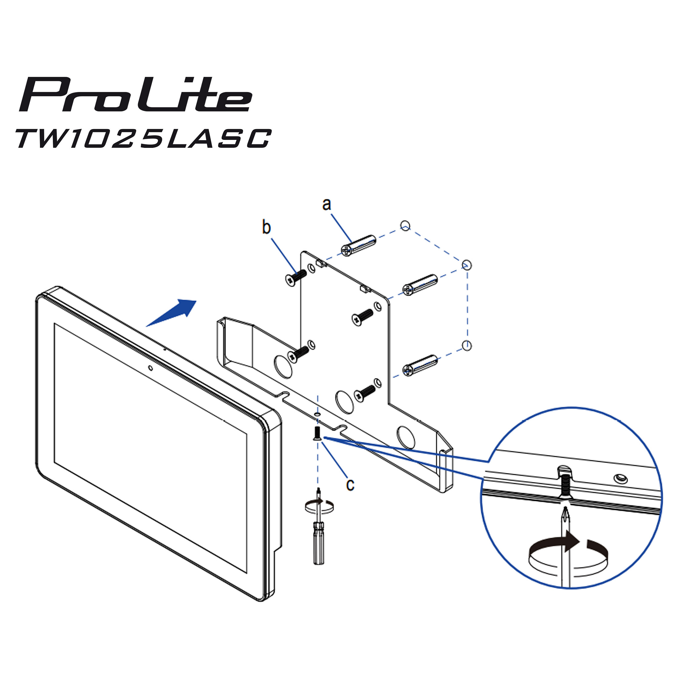Touch monitor IIYAMA ProLite TW1025LASC-B3PNR (10.1", IPS, 1280x800, PCAP)-9