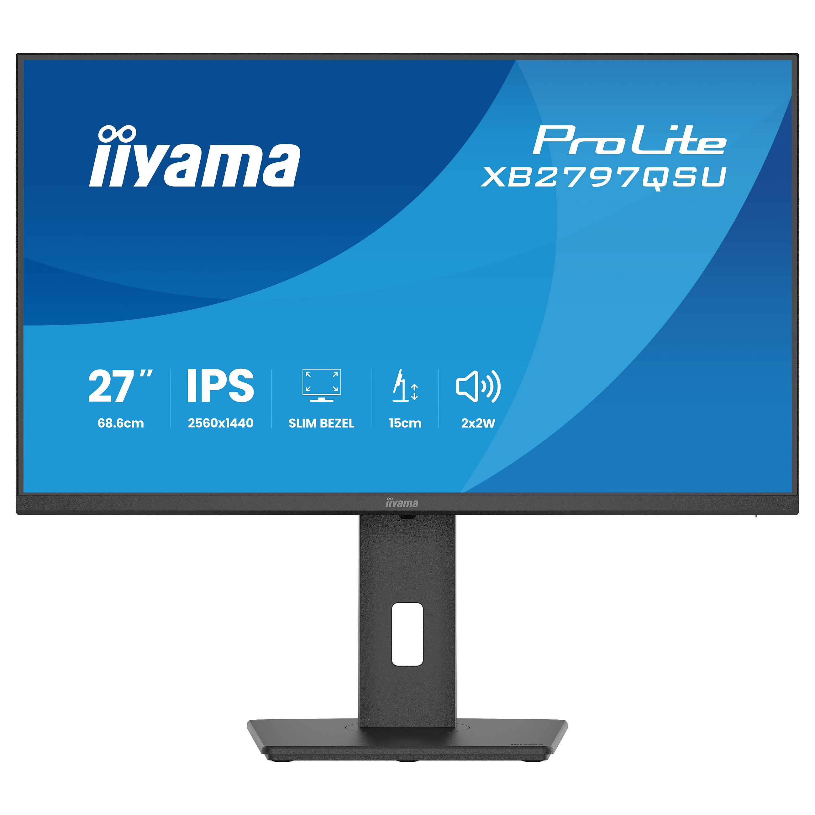 Monitor IIYAMA ProLite XB2797QSU-B1 (27" IPS, WQHD, 100Hz, 1ms, HAS)-12