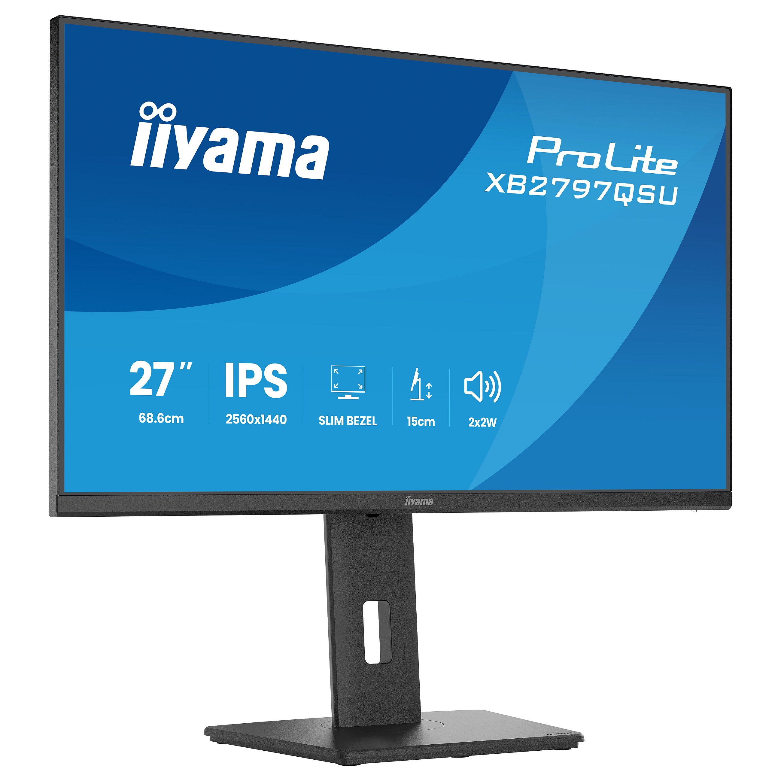 Monitor IIYAMA ProLite XB2797QSU-B1 (27" IPS, WQHD, 100Hz, 1ms, HAS)-23