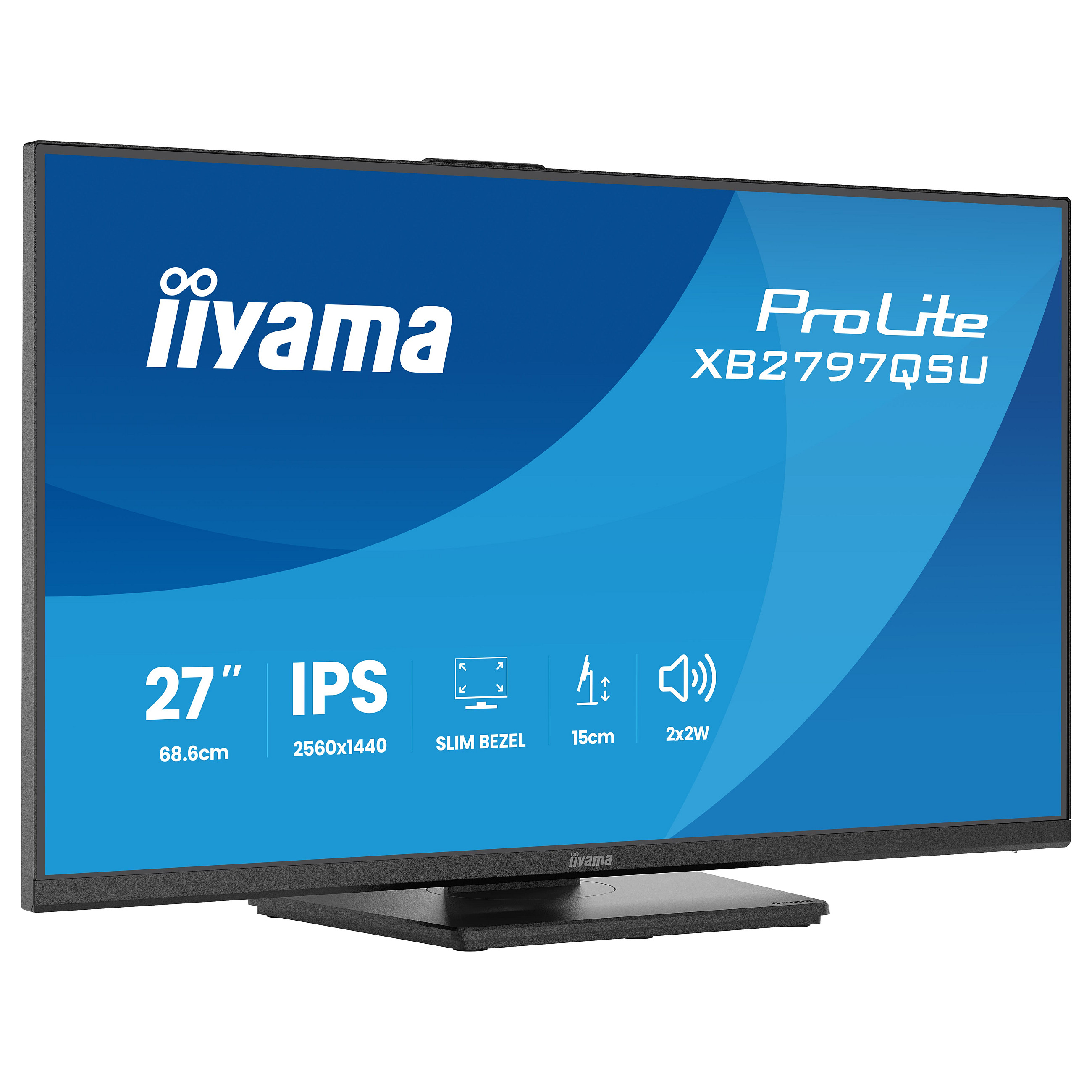 Monitor IIYAMA ProLite XB2797QSU-B1 (27" IPS, WQHD, 100Hz, 1ms, HAS)-25