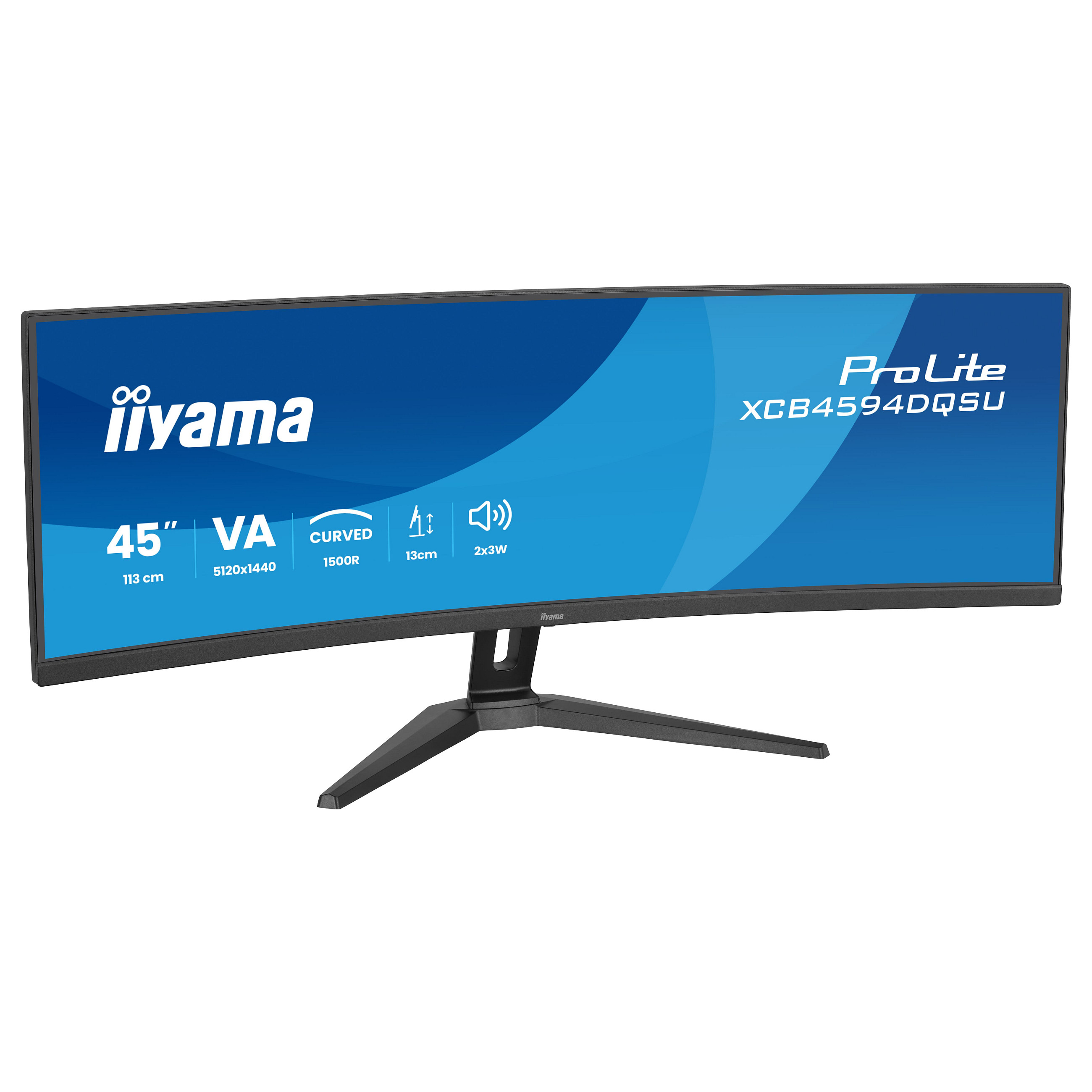Zakrivljeni gaming monitor IIYAMA ProLite XCB4594DQSU-B1 (44.5", 5120x1440, 165Hz, VA, KVM)-12