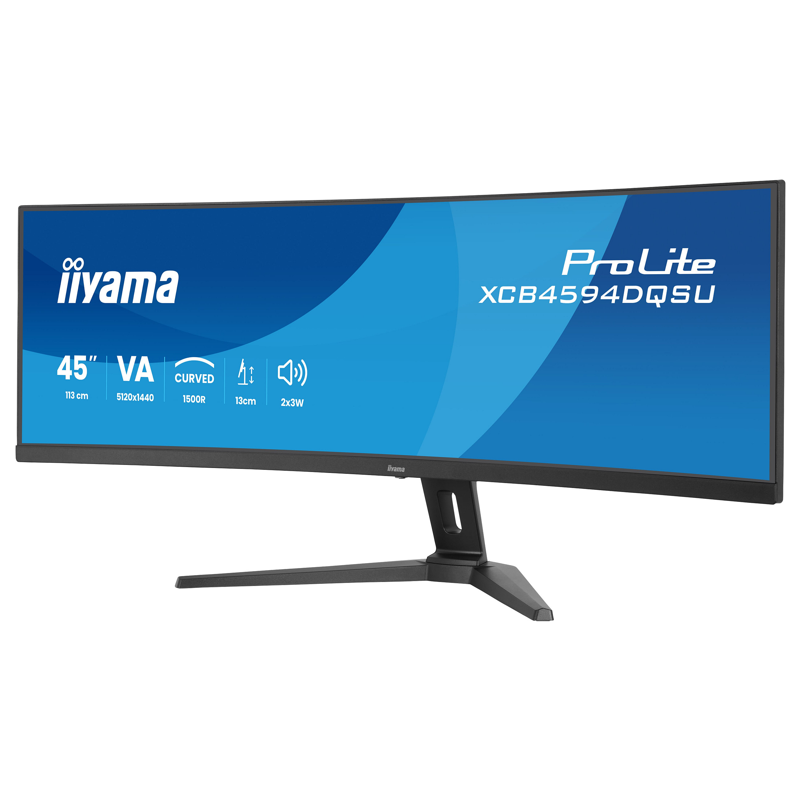 Zakrivljeni gaming monitor IIYAMA ProLite XCB4594DQSU-B1 (44.5", 5120x1440, 165Hz, VA, KVM)-14