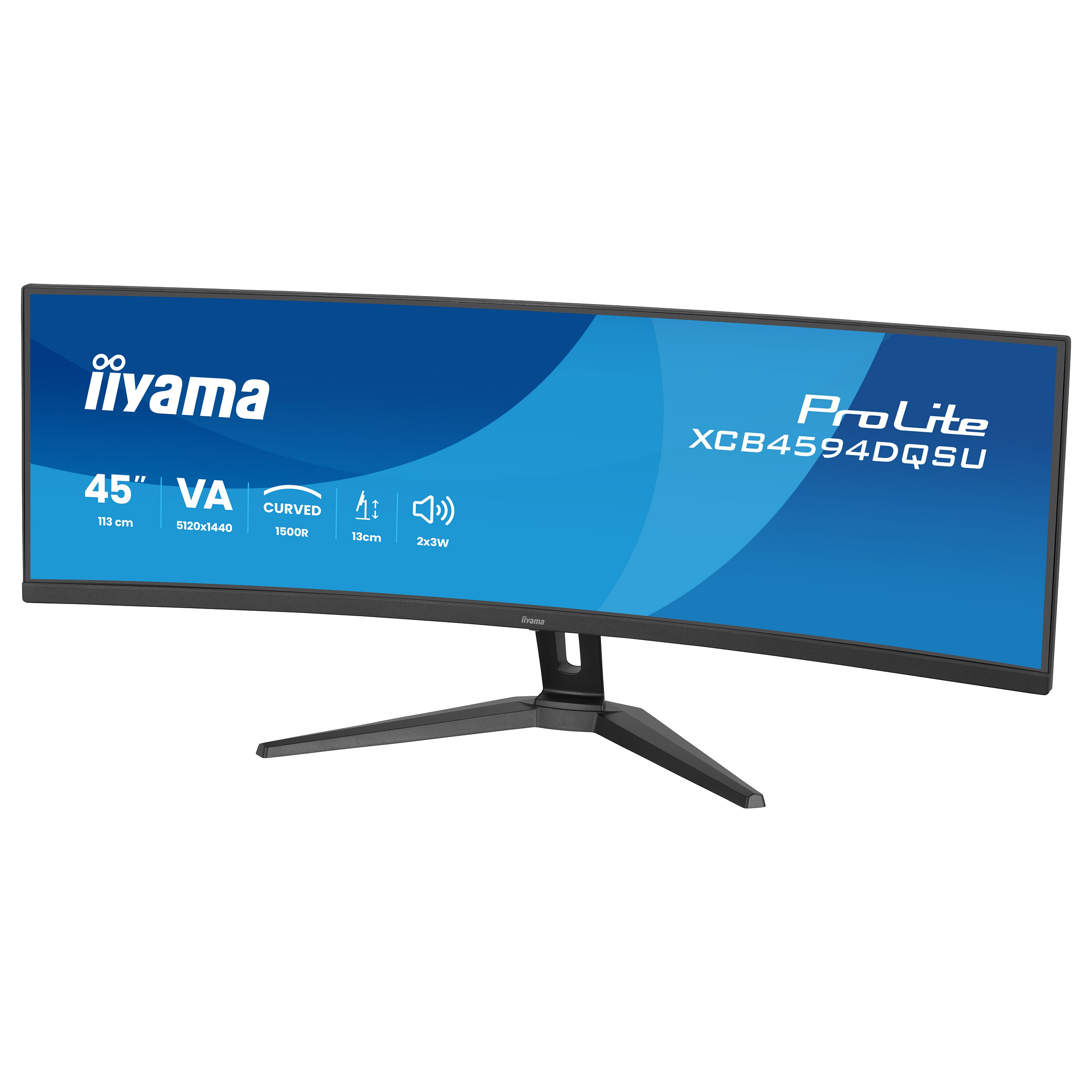 Zakrivljeni gaming monitor IIYAMA ProLite XCB4594DQSU-B1 (44.5", 5120x1440, 165Hz, VA, KVM)-15