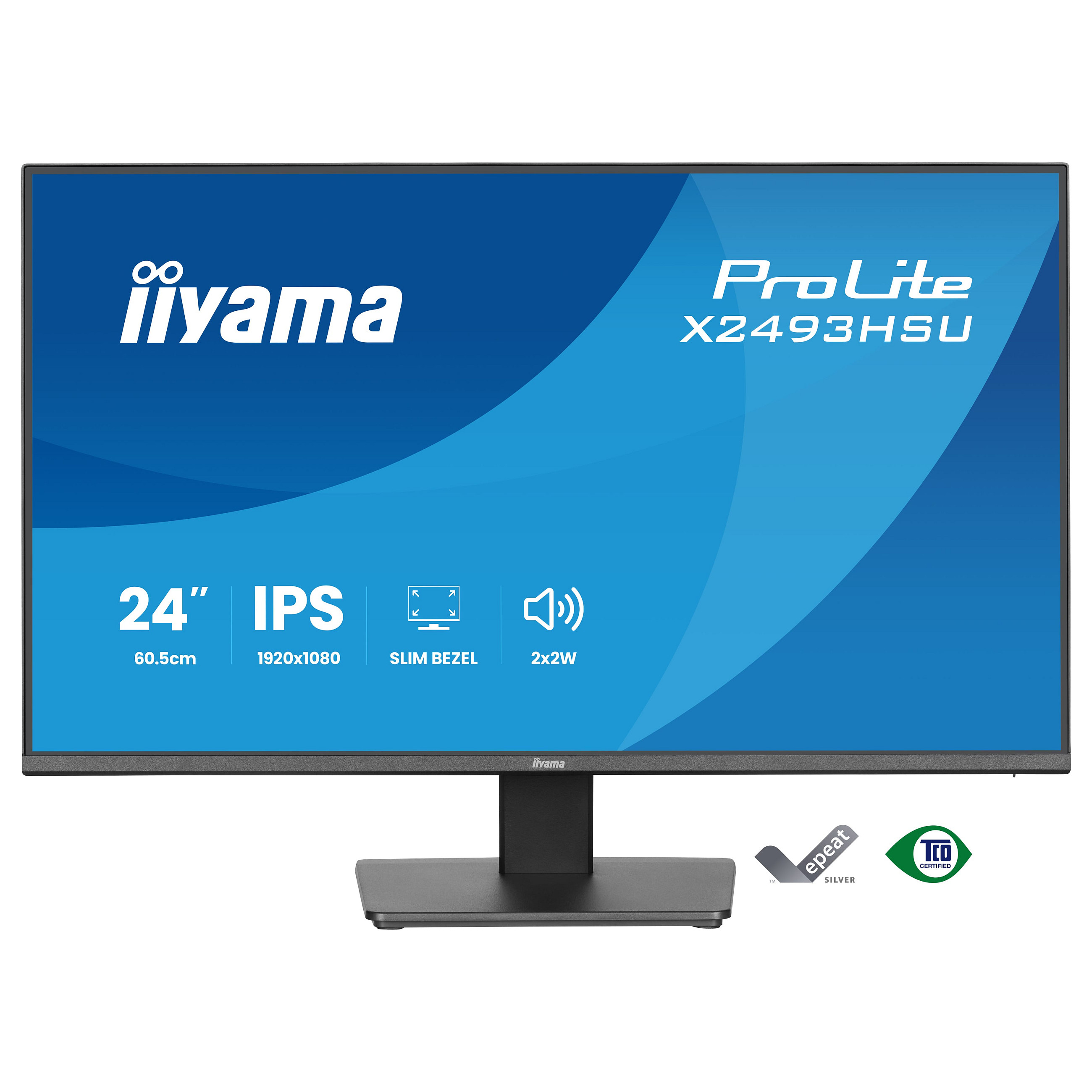 Monitor IIYAMA ProLite X2493HSU-B1 (24", IPS, FHD, 75Hz, HDMI, DP)-1