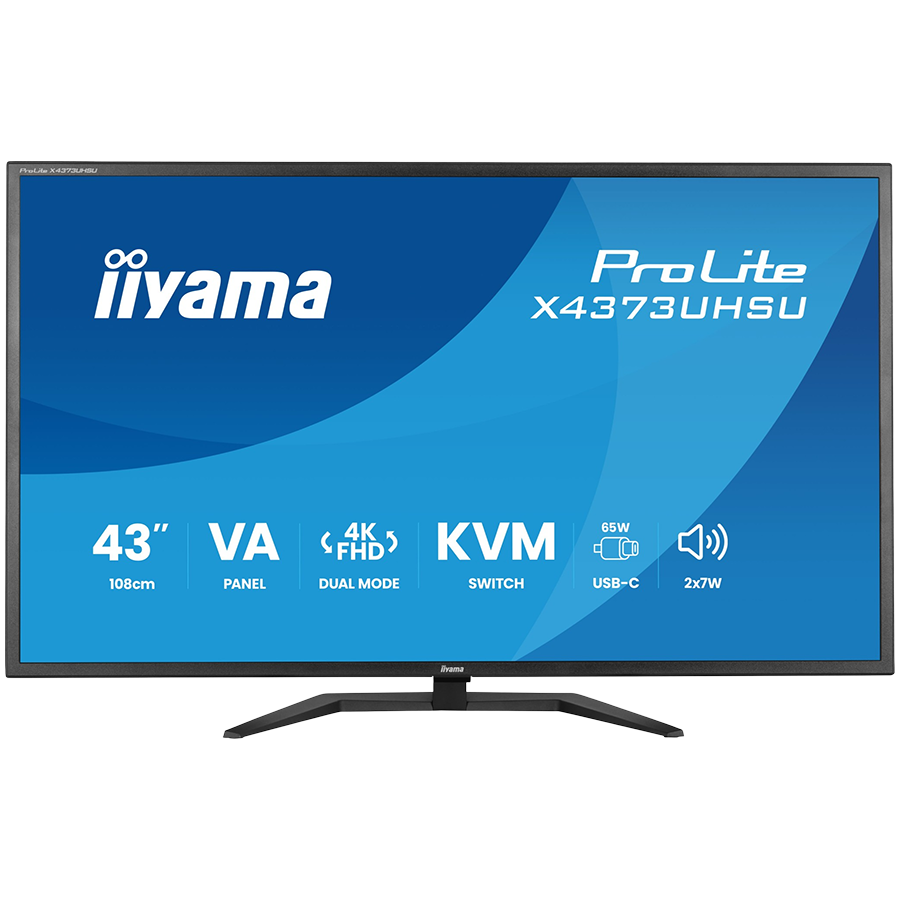 4K UHD Monitor IIYAMA ProLite X4373UHSU-B2 (43", 3840x2160, VA, USB-C, PbP)-18