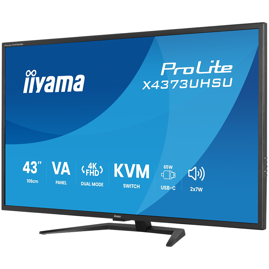 4K UHD Monitor IIYAMA ProLite X4373UHSU-B2 (43", 3840x2160, VA, USB-C, PbP)-19
