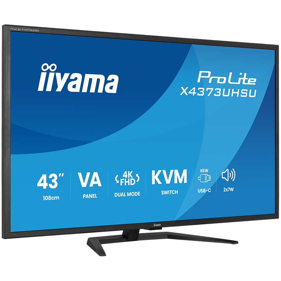 4K UHD Monitor IIYAMA ProLite X4373UHSU-B2 (43", 3840x2160, VA, USB-C, PbP)-21
