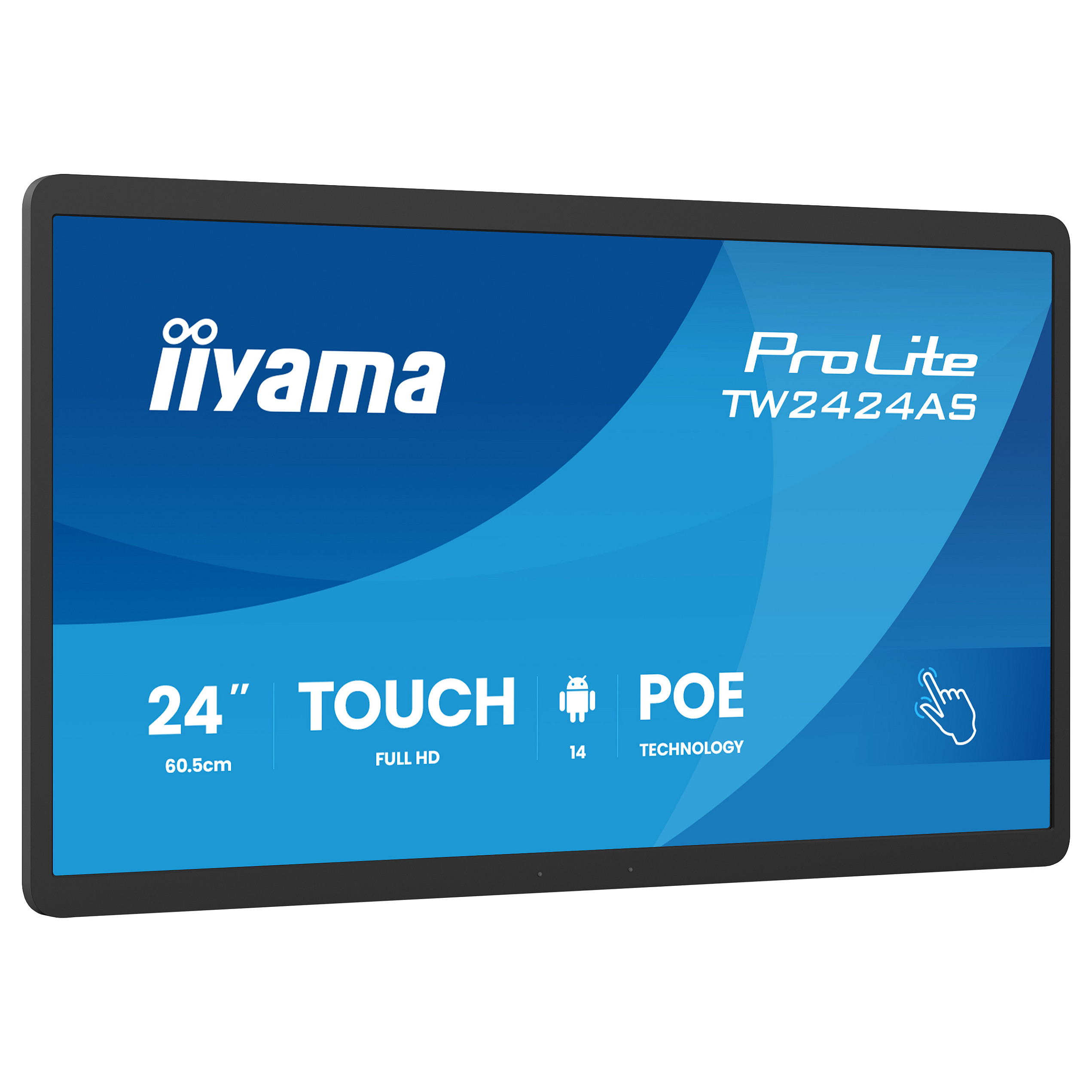 Interaktivni zaslon IIYAMA ProLite TW2424AS-B3P (23.8", Full HD, IPS, PCAP Touch, Android OS, USB-C)
