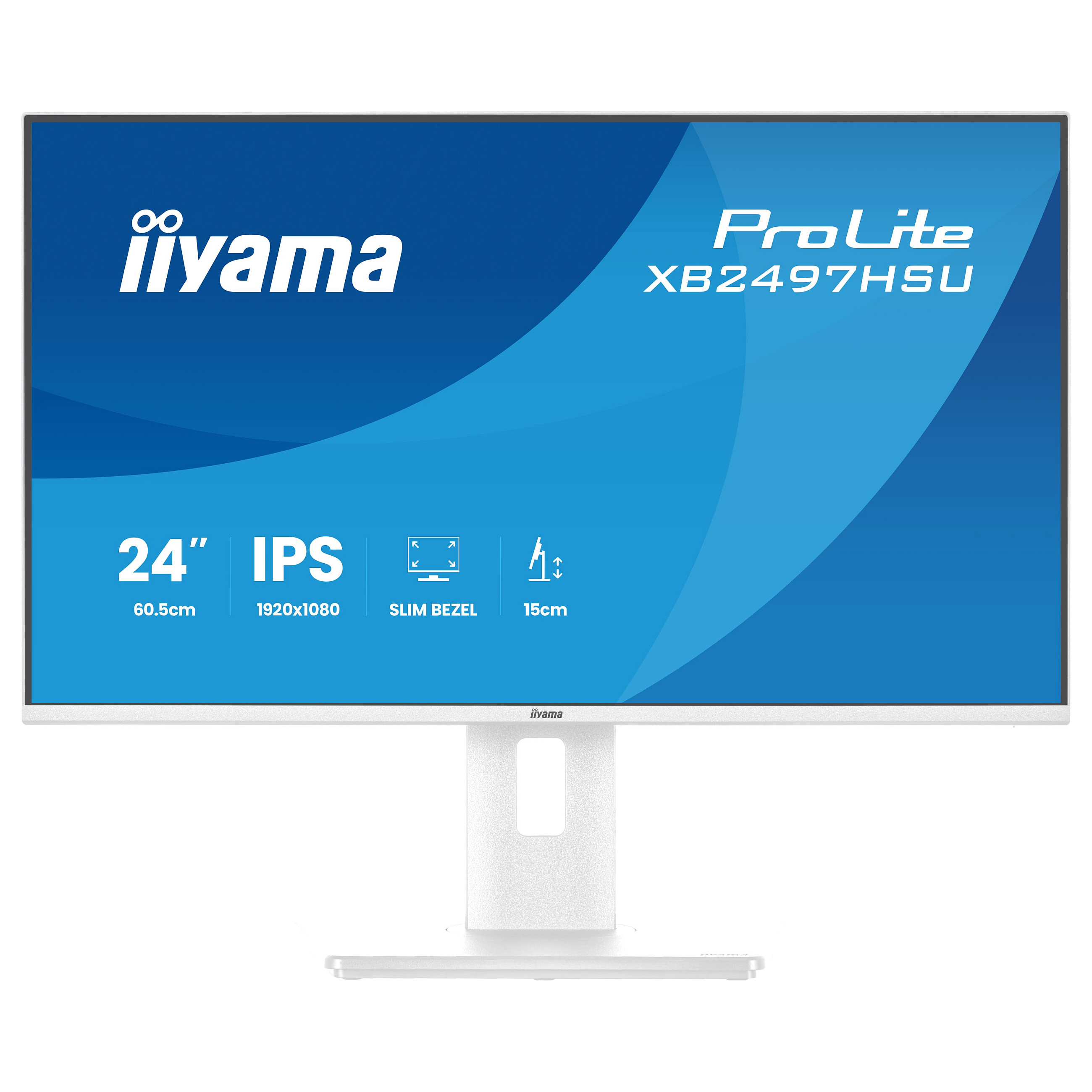 Monitor IIYAMA ProLite XB2497HSU-W1 (23.8", IPS, FHD, 100Hz, USB-C, bijeli)-12