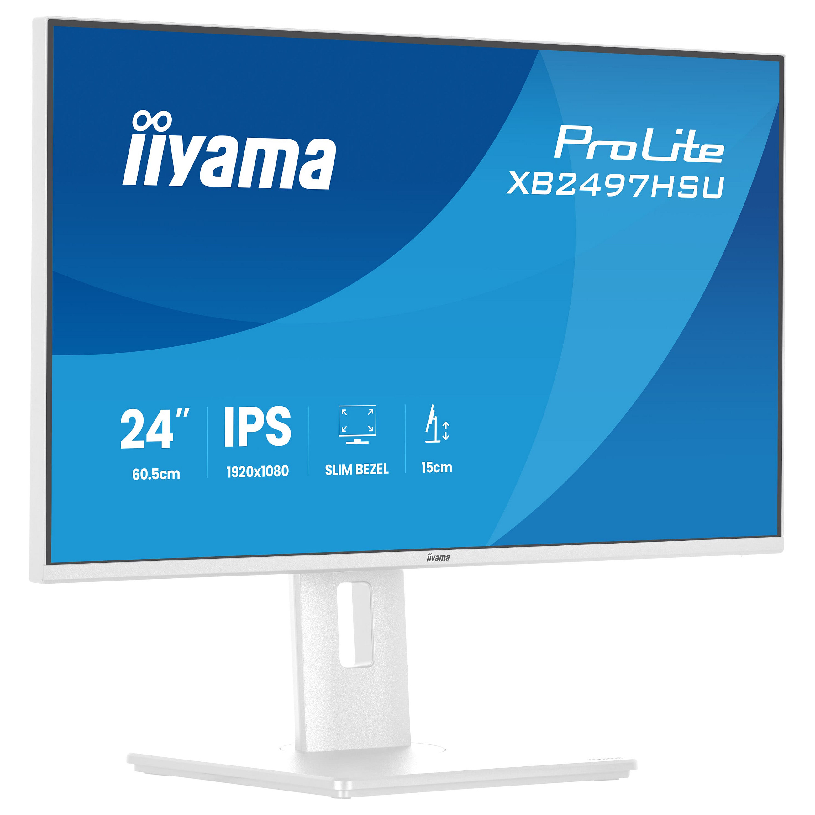 Monitor IIYAMA ProLite XB2497HSU-W1 (23.8", IPS, FHD, 100Hz, USB-C, bijeli)-14