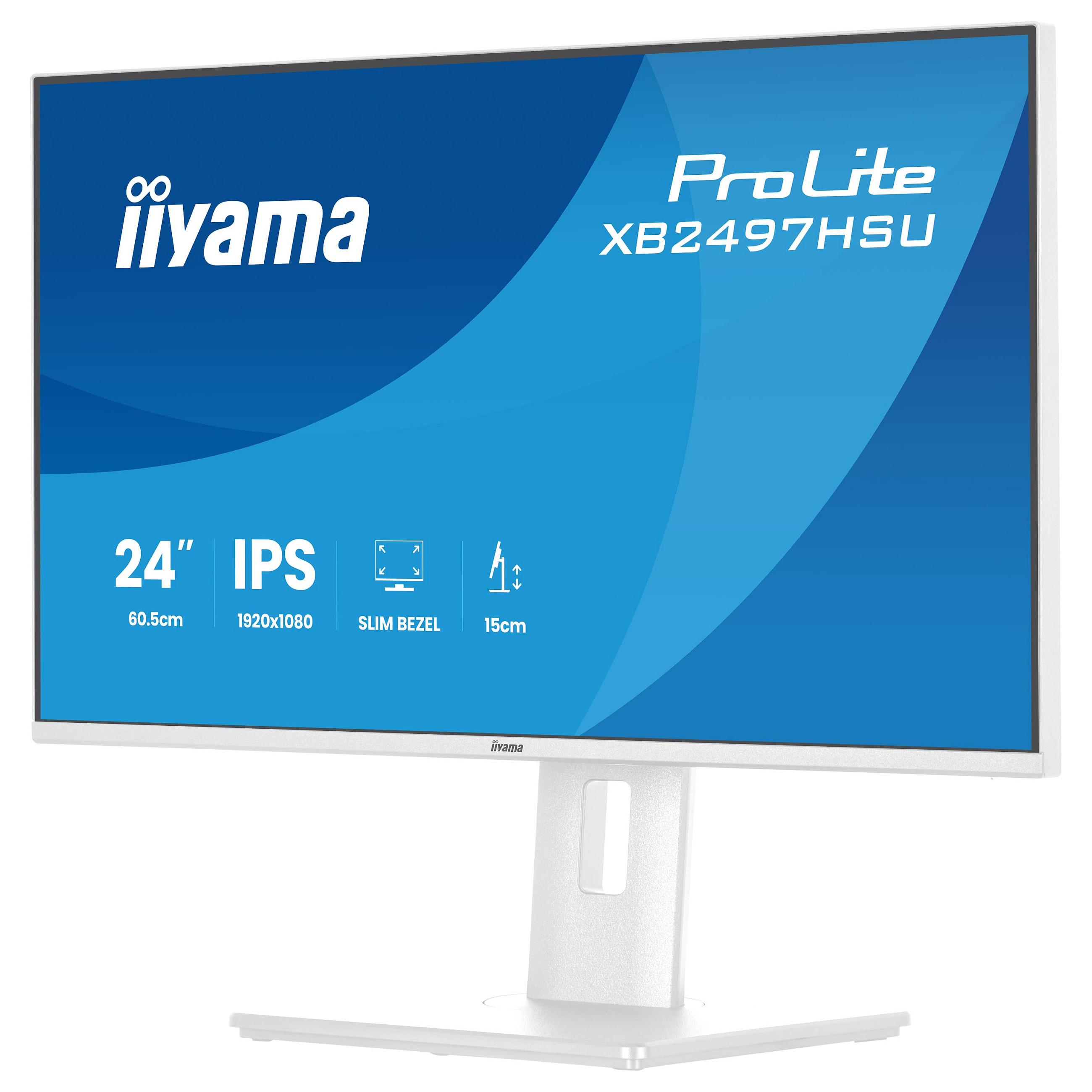 Monitor IIYAMA ProLite XB2497HSU-W1 (23.8", IPS, FHD, 100Hz, USB-C, bijeli)-15