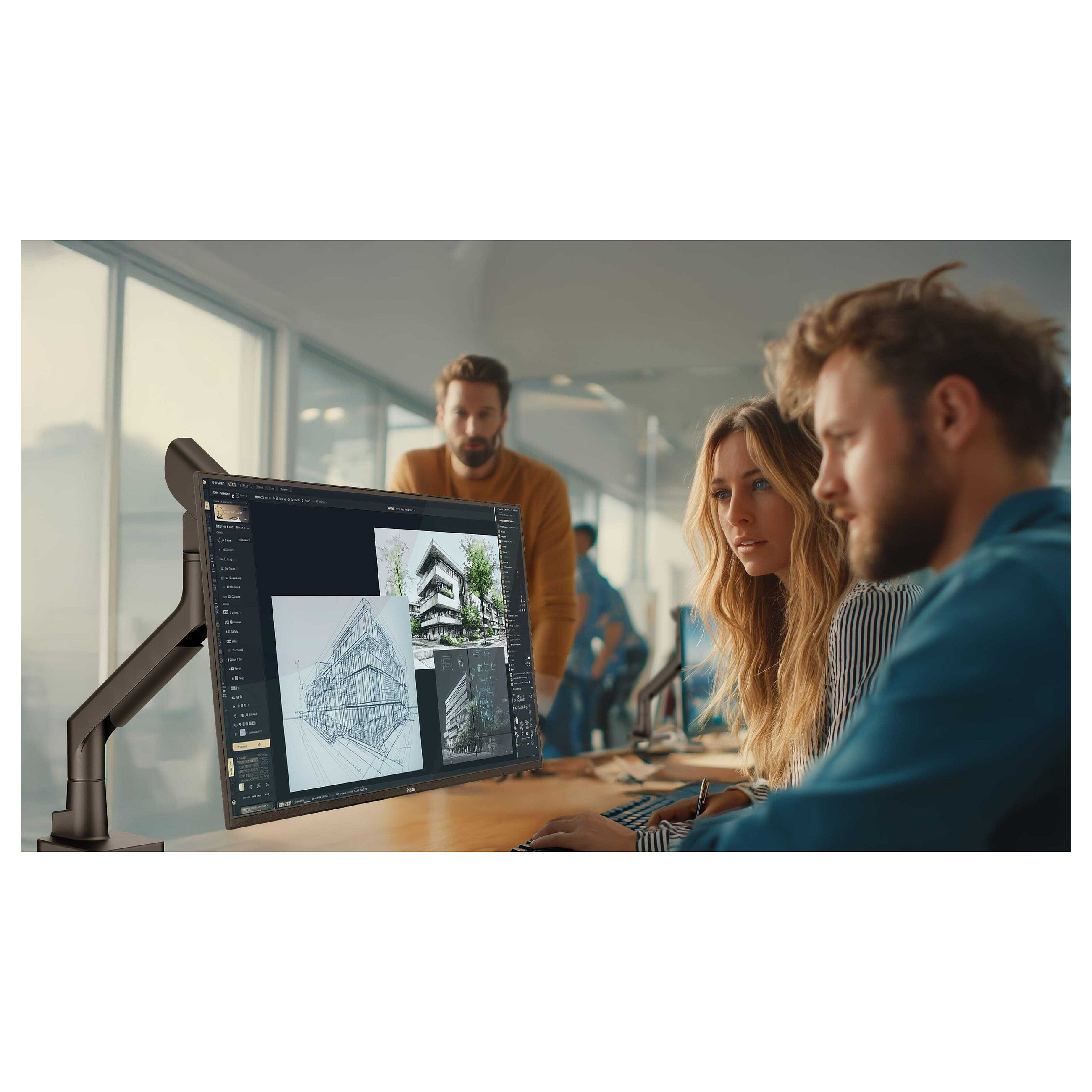 Stolni nosač za monitor IIYAMA DS1001C-B1 (17"-49", do 27kg, crni)-8