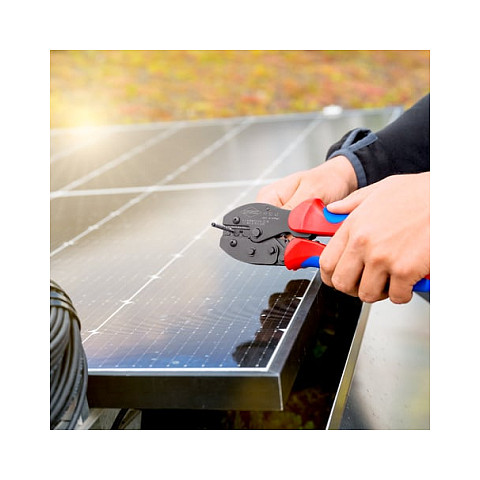 Kliješta za krimpanje KNIPEX PreciForce 97 52 65 MC4 (za MC4 i EVO2 solarne konektore, 2.5/4/6 mm²)-6