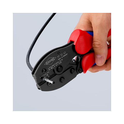 Kliješta za krimpanje KNIPEX PreciForce 97 52 65 MC4 (za MC4 i EVO2 solarne konektore, 2.5/4/6 mm²)-9