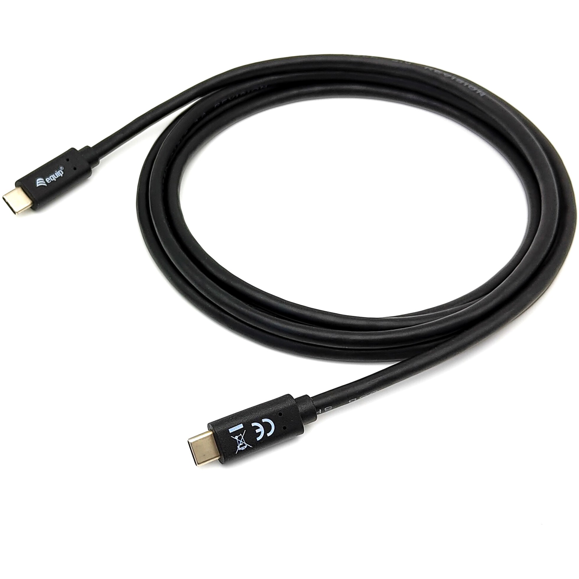 USB-C kabel EQUIP 128346 (USB 3.2 Gen 1, 1m, 60W, 5Gbps, crni)