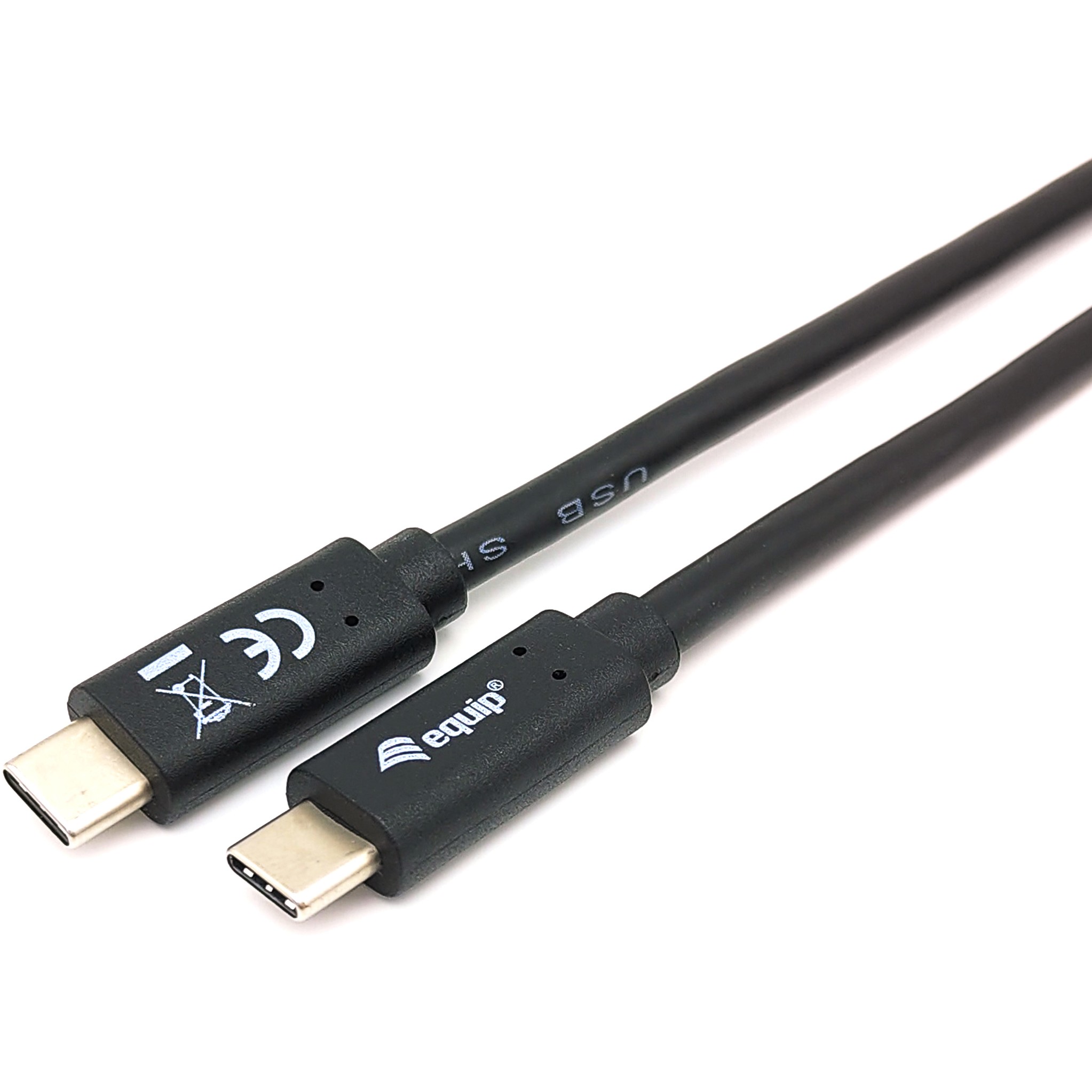 USB-C kabel EQUIP 128346 (USB 3.2 Gen 1, 1m, 60W, 5Gbps, crni)-1
