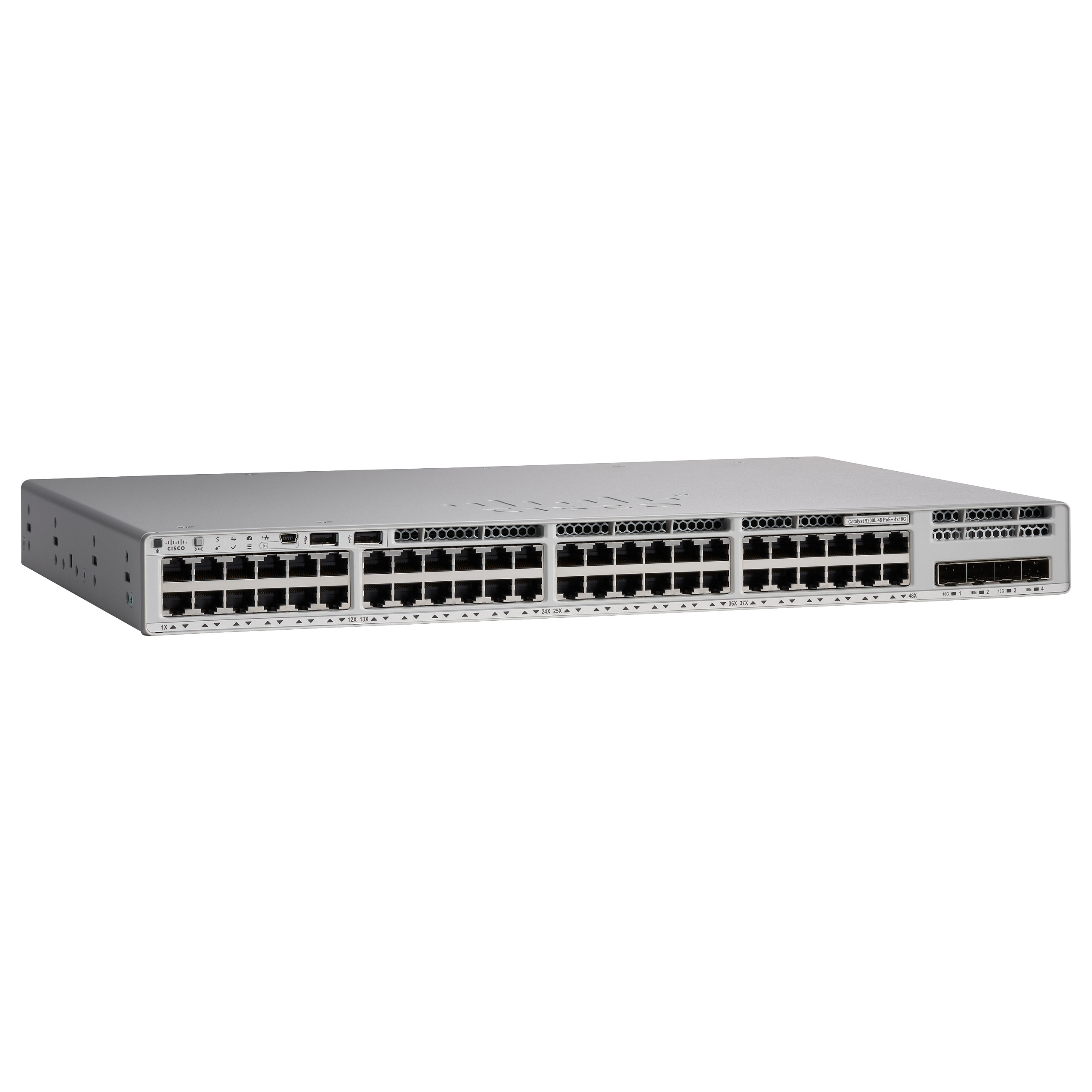 Mrežni Switch CISCO Catalyst C9200L-48PXG-4X-E (48-portni, 12x mGig, 36x 1G, 4x 10G SFP+, PoE+)-0