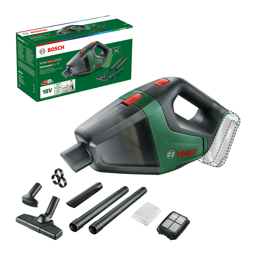 Akumulatorski usisavač BOSCH UniversalVac 18 (18V, bez baterije i punjača)-1