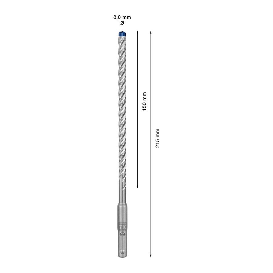 Udarno svrdlo BOSCH EXPERT SDS plus-7X (8 x 150 x 215 mm)-5