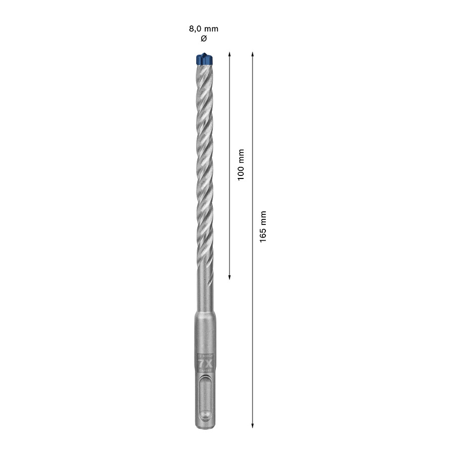 Udarno svrdlo BOSCH EXPERT SDS plus-7X (8 x 100 x 165 mm)-5