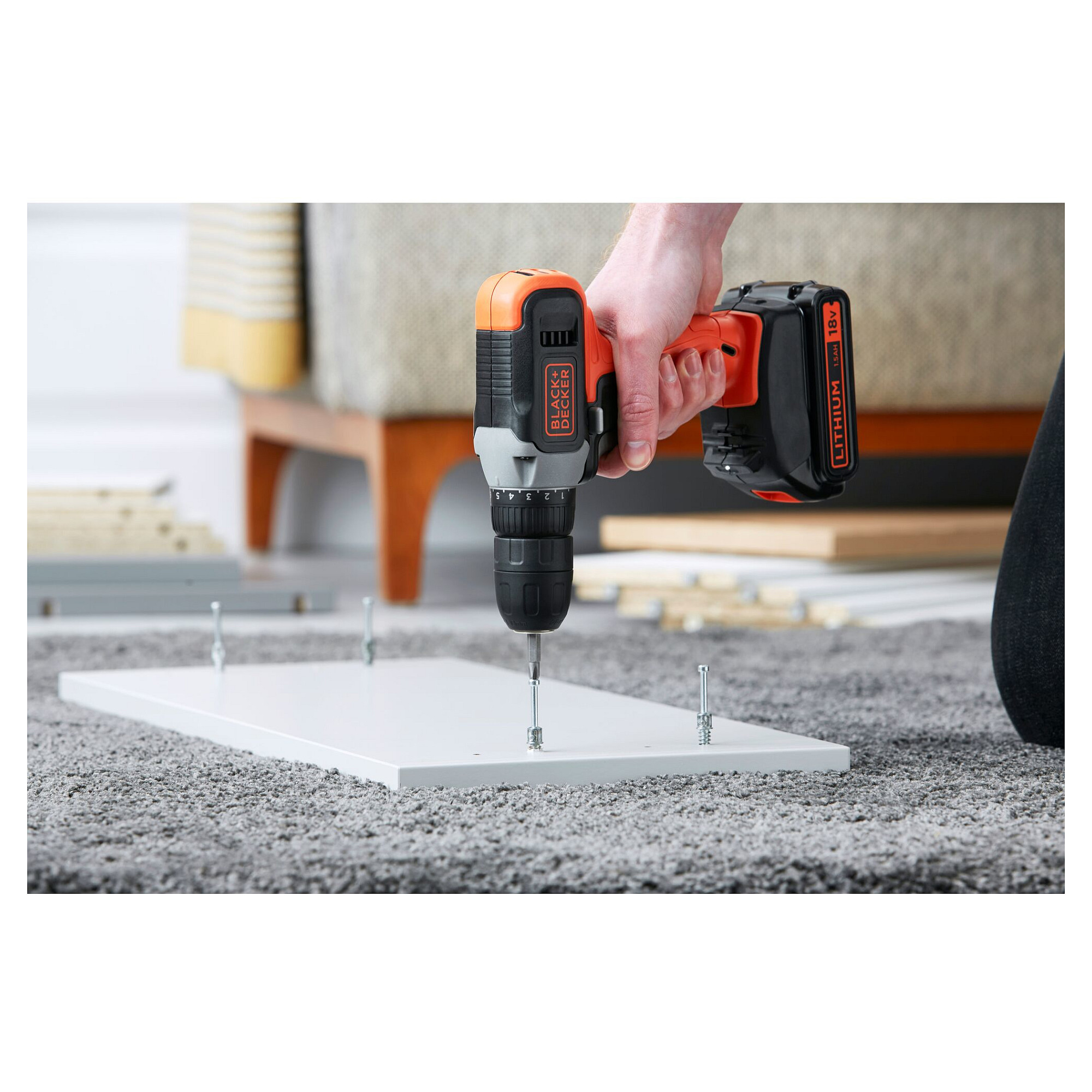 Akumulatorska bušilica-odvijač BLACK+DECKER BCD001C1 (18V, 1.5Ah)-2
