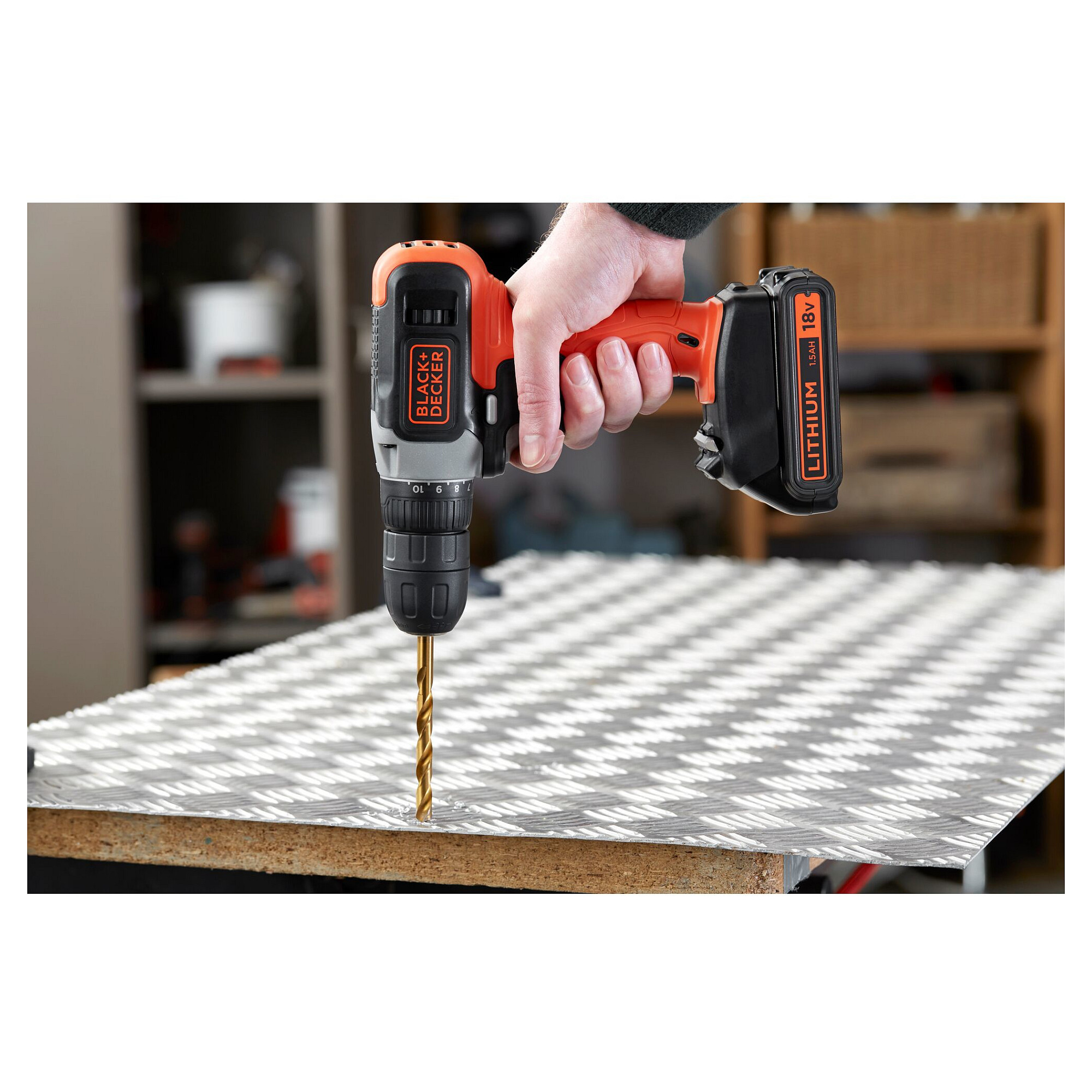 Akumulatorska bušilica-odvijač BLACK+DECKER BCD001C1 (18V, 1.5Ah)-4