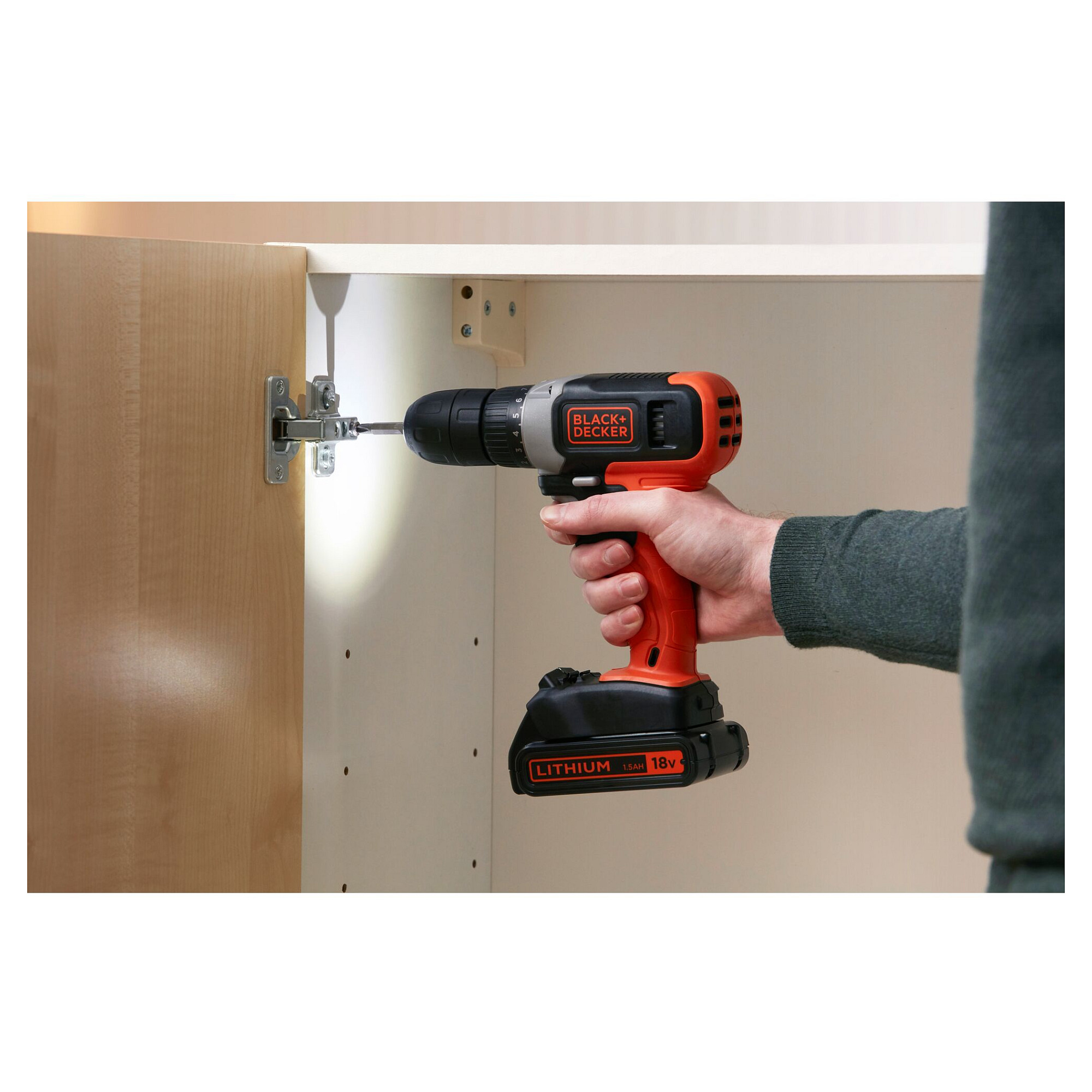 Akumulatorska bušilica-odvijač BLACK+DECKER BCD001C1 (18V, 1.5Ah)-5