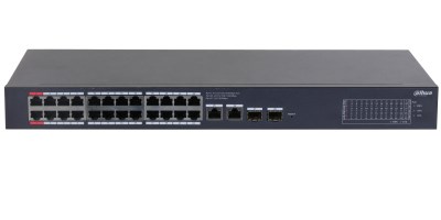 PoE Switch DAHUA CS4228-24GT-375 (24x PoE, 2x Uplink, 2x SFP, 375W, L2 Managed)-1
