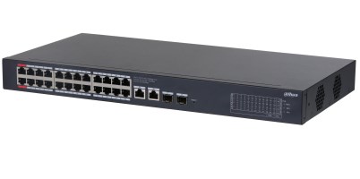 PoE Switch DAHUA CS4228-24GT-375 (24x PoE, 2x Uplink, 2x SFP, 375W, L2 Managed)-0