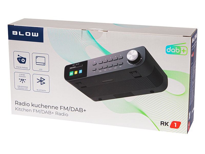 Kuhinjski radio BLOW RK1 (FM/DAB+, crni)-4