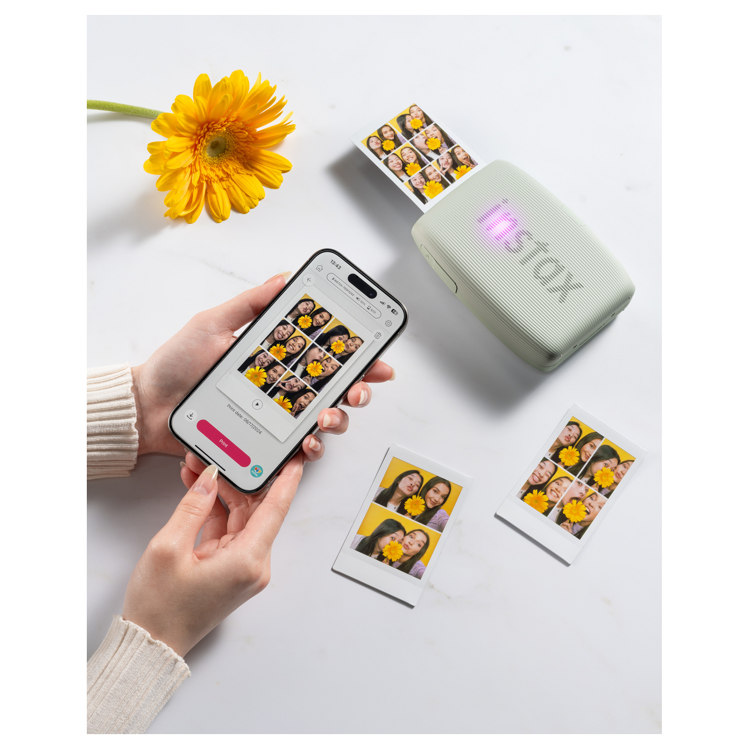 Pisač za pametni telefon FUJIFILM instax mini Link 3 (Sage Green)-7