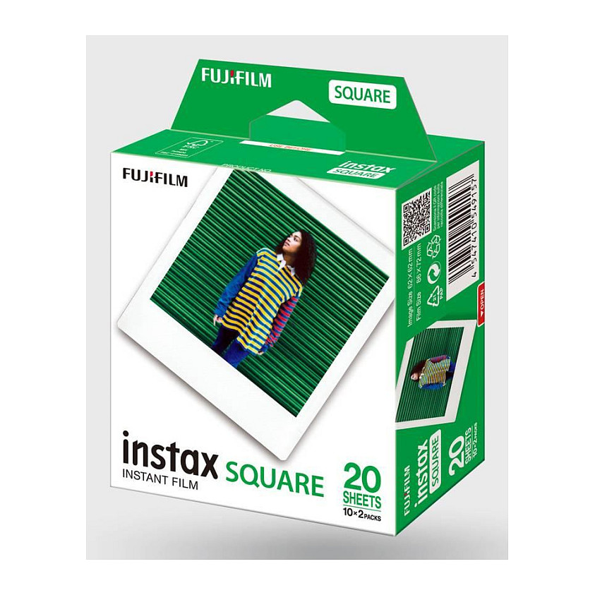 Film za instant fotoaparat FUJIFILM Instax Square (bijeli okvir, 20 listova)-0