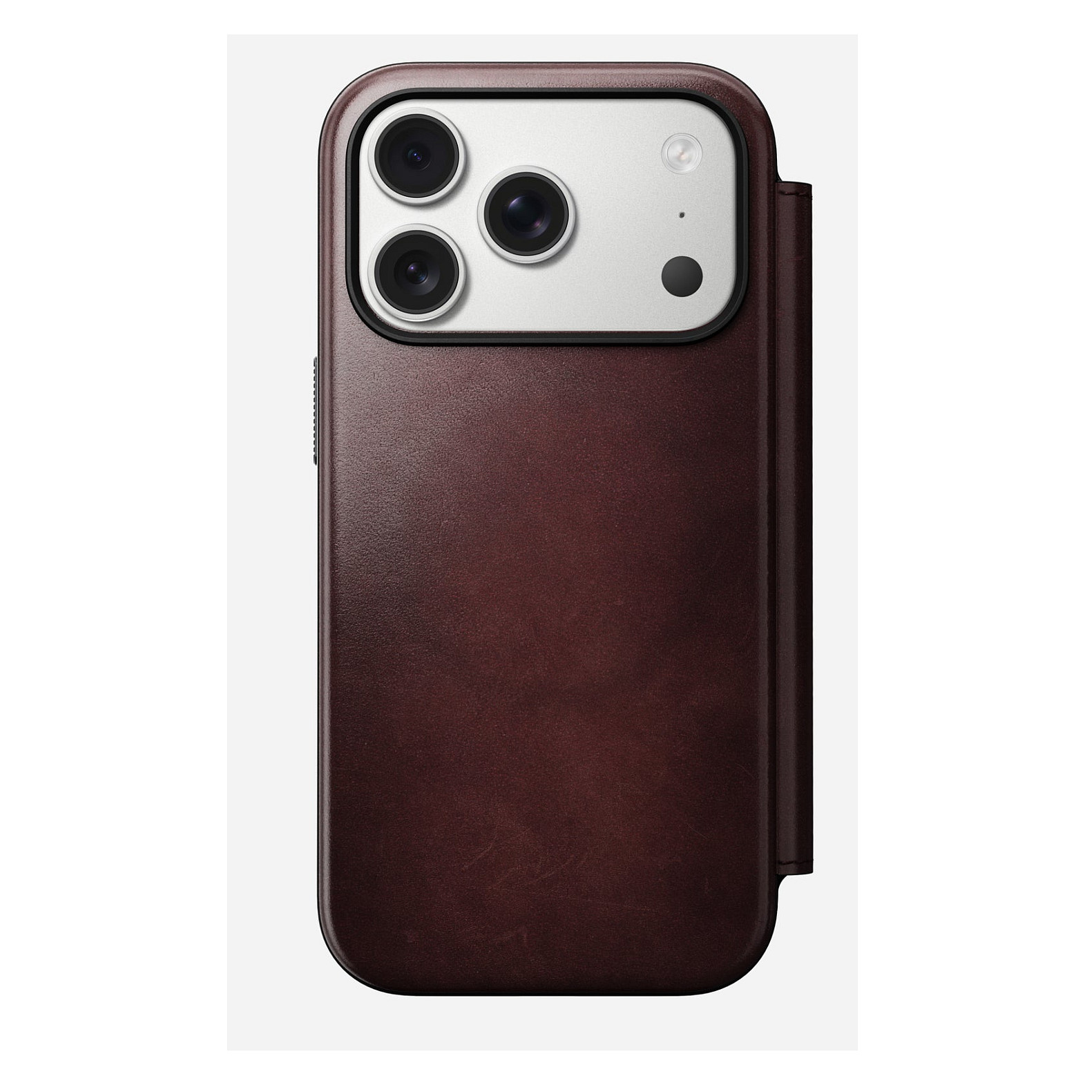 Futrola NOMAD Modern Leather Folio (za iPhone 17 Pro, Burgundy, Horween koža)-4