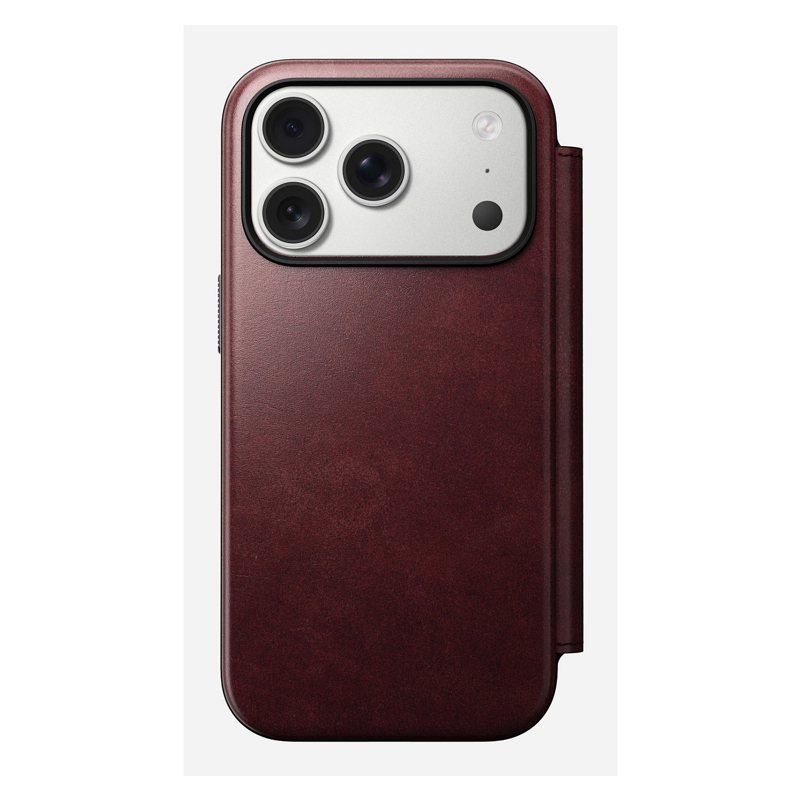 Futrola NOMAD Modern Leather Folio (za iPhone 17 Pro, Burgundy, Horween koža)-7