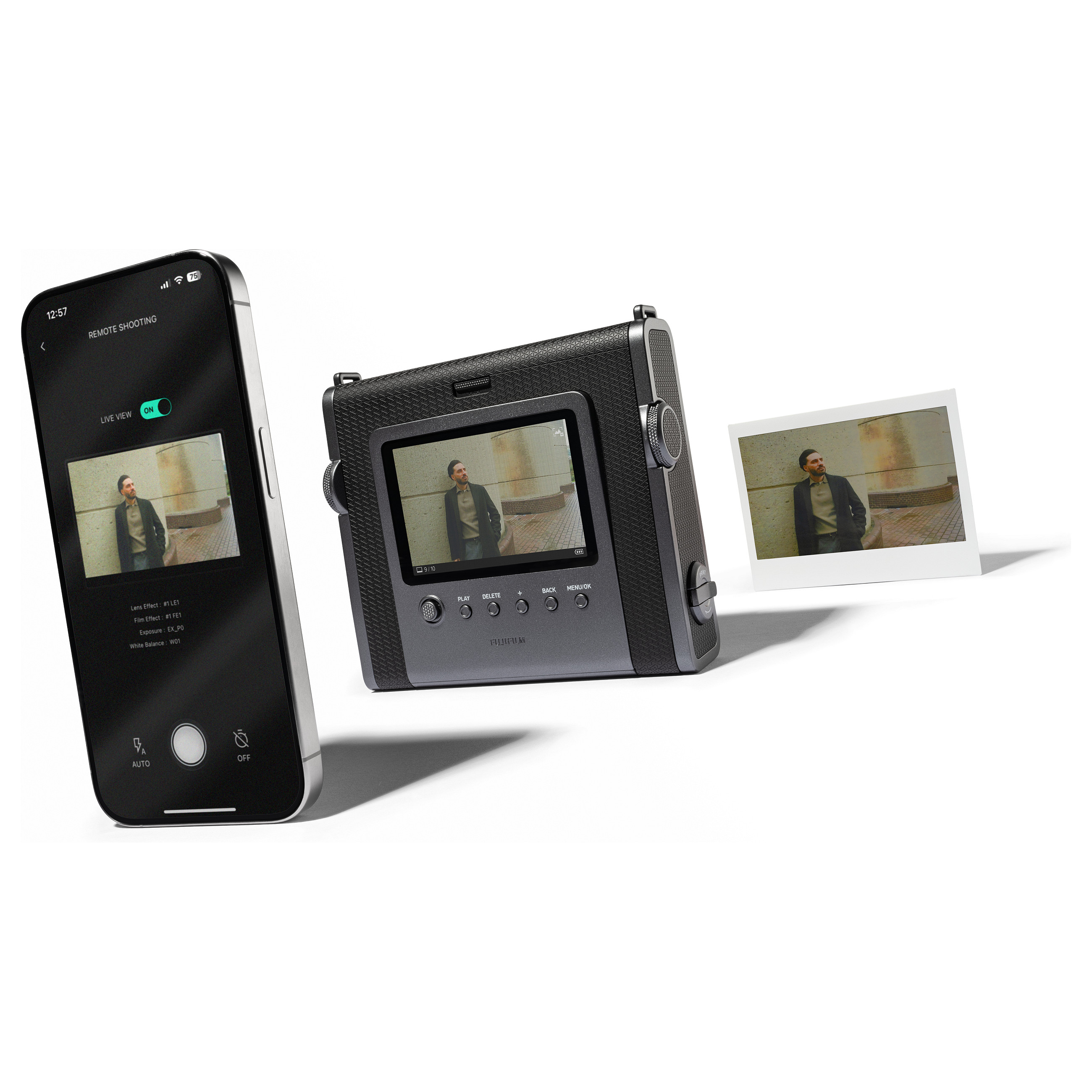 Hibridni instant fotoaparat FUJIFILM Instax Mini Evo (crni)-14